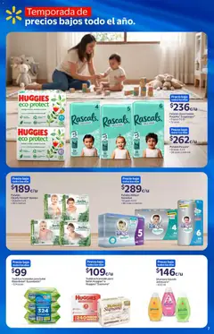 Vista previa de Walmart folleto, nuevo folleto de la tienda, válido en México a partir del 22/07/2026 | Página: 7 | Productos: Toallitas húmedas, Pañales
