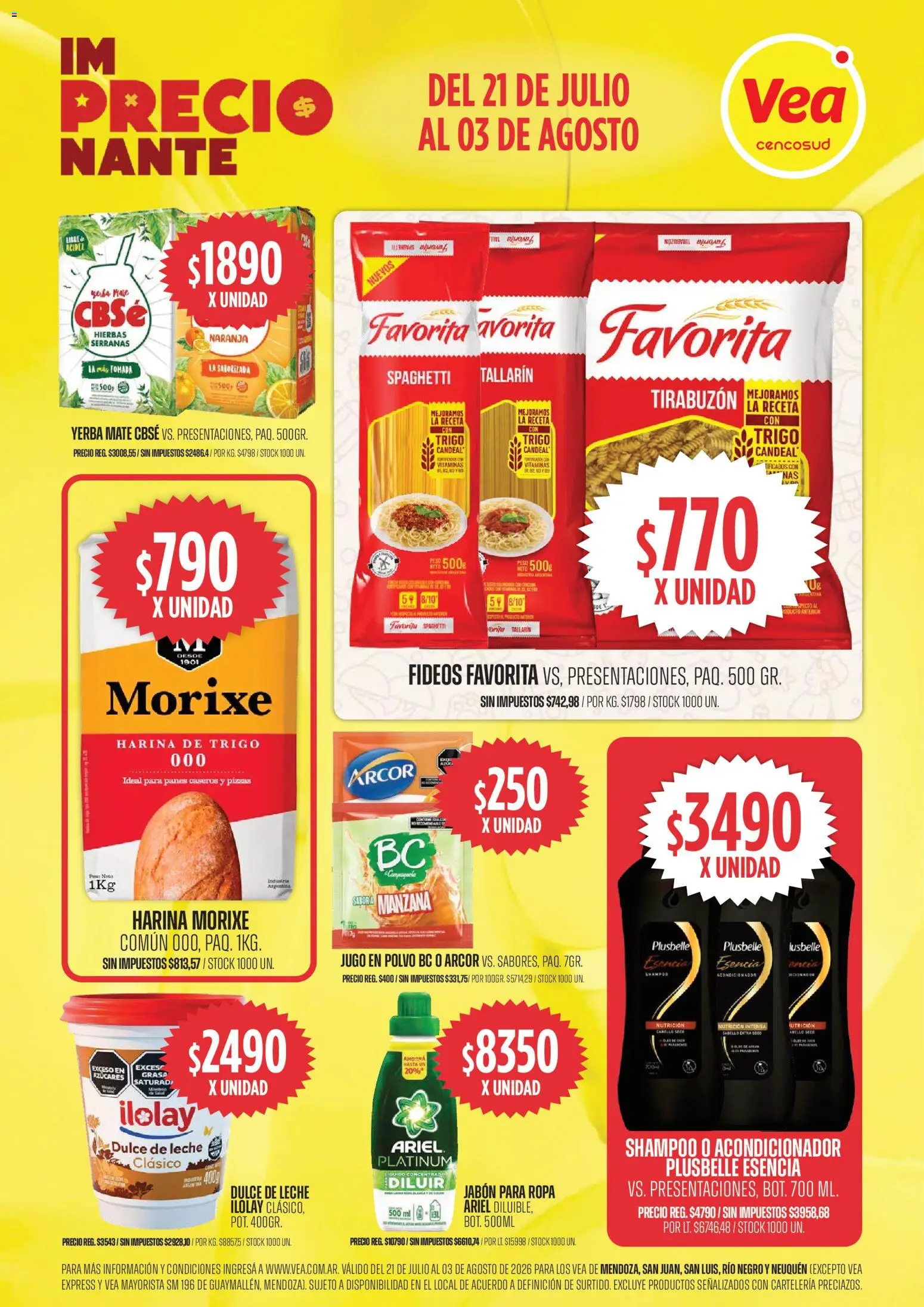 Vea ofertas │ válido desde el 21/07/2026 | Página: 1 | Productos: Vitaminas, Mate, Polvo, Leche