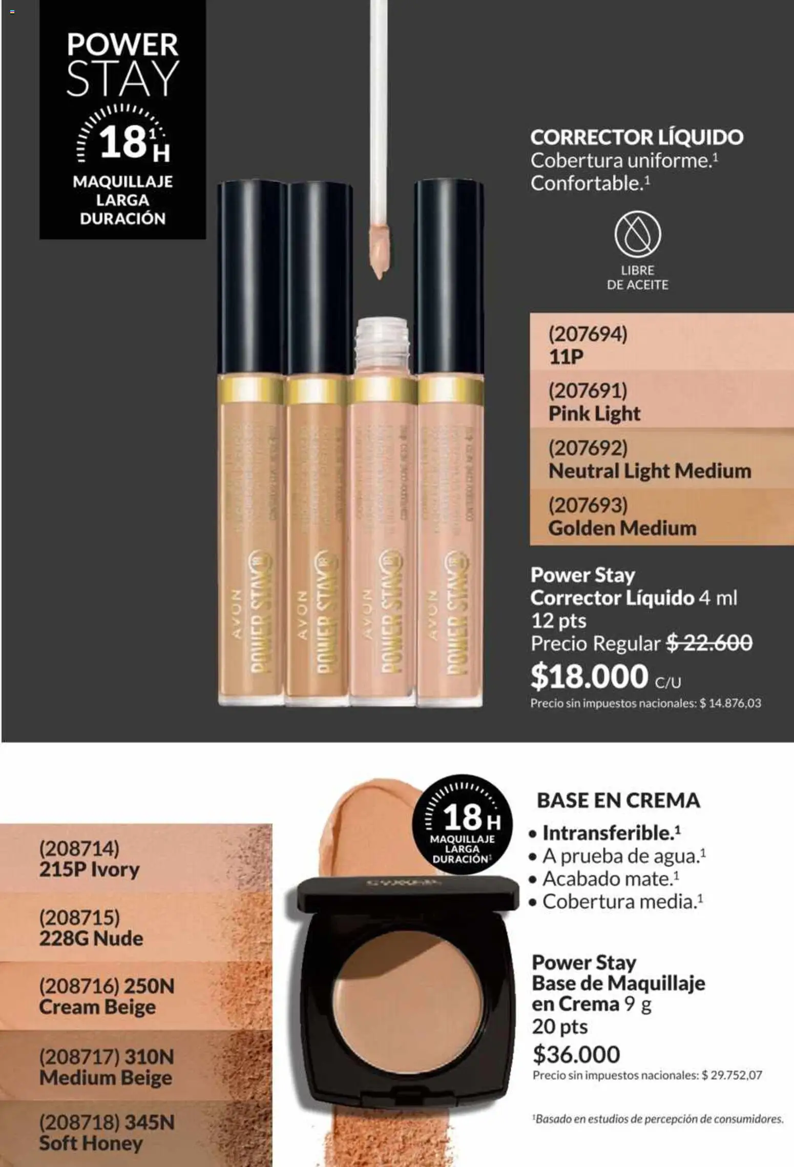 Catálogo AVON Campaña 5/2026 │ válido desde el 01.05.2026 | Página: 32 | Productos: Base de maquillaje, Aceite, Maquillaje, Crema
