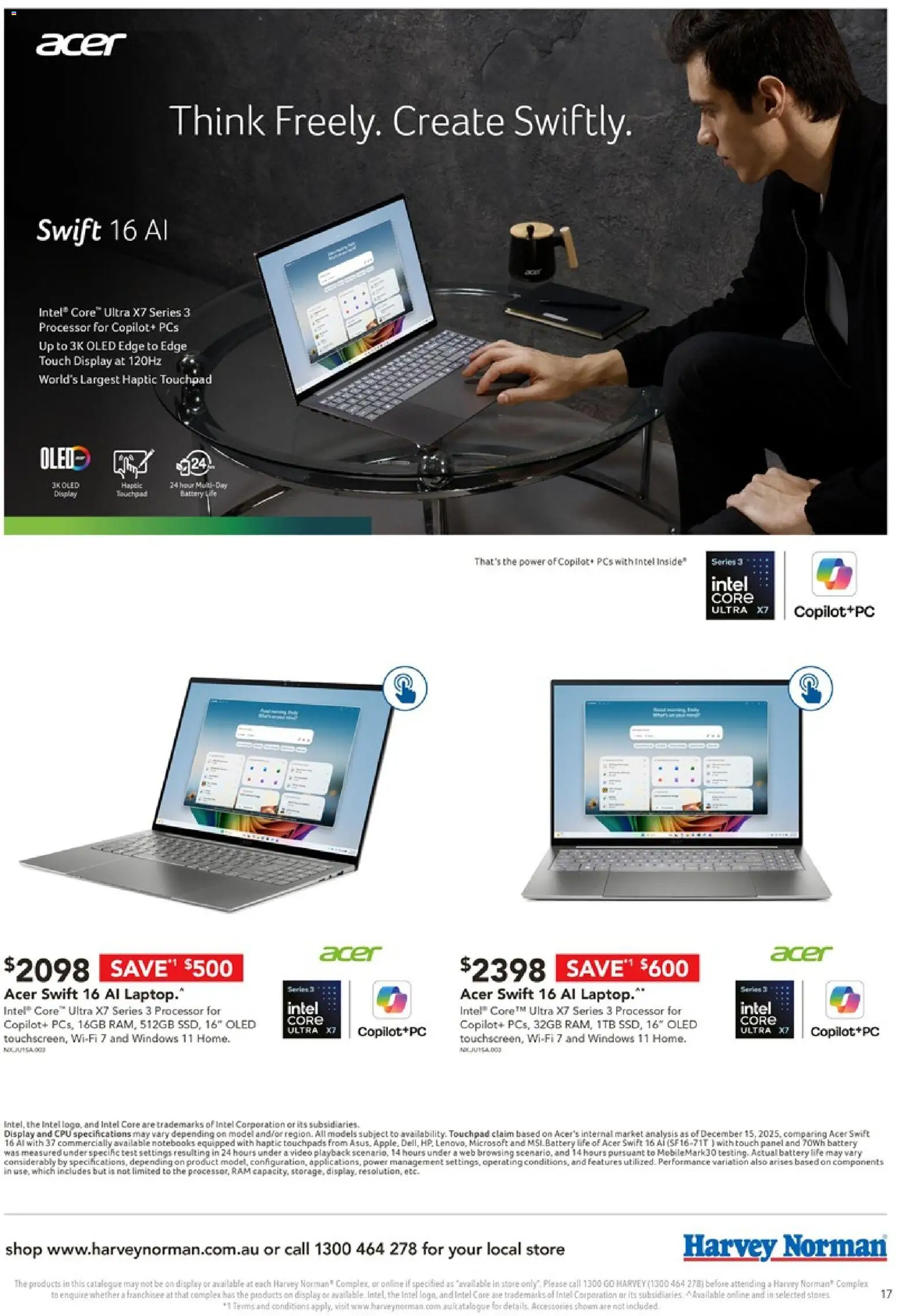 Harvey Norman catalogue - valid from 06.03.2026 | Page: 17 | Products: Battery, Accessories, Laptop, Mobile
