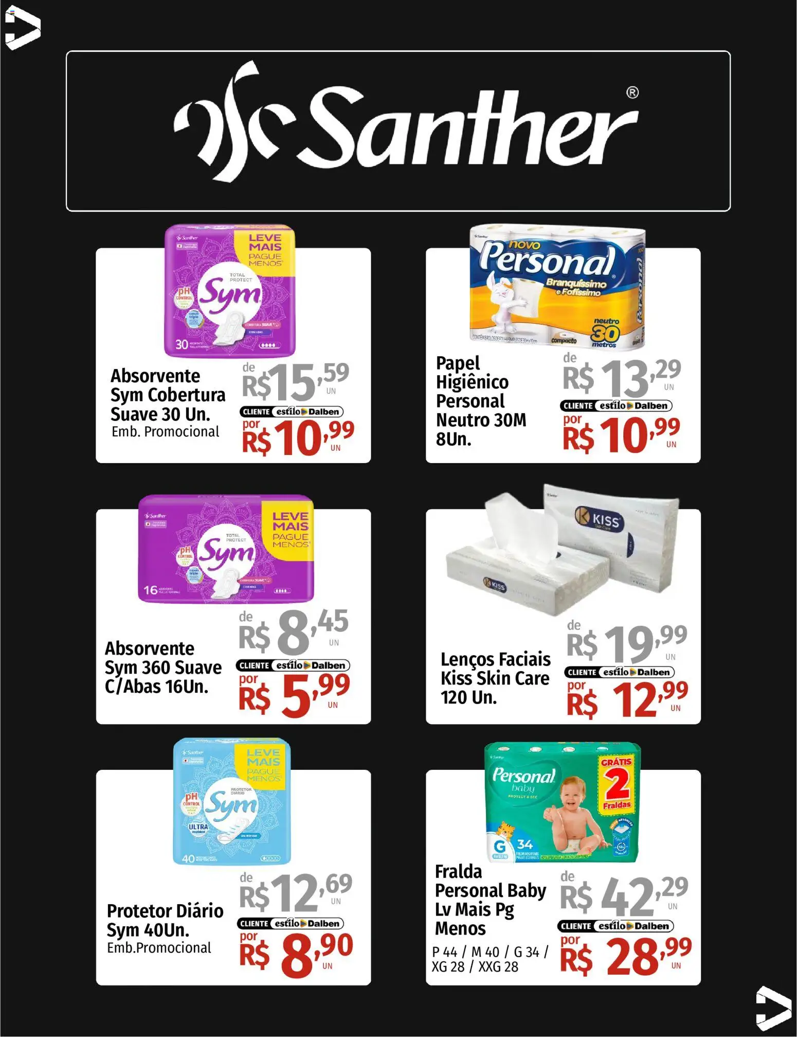 Supermercado Dalben Folheto - válido de 21/09/2026 | Página: 27 | Produtos: Fraldas, Absorvente
