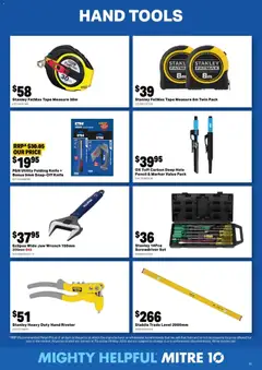 Preview of Mitre 10 Roll Into Winter DIY - valid from 08/07/2026 | Page: 15 | Products: Pencil, Tools