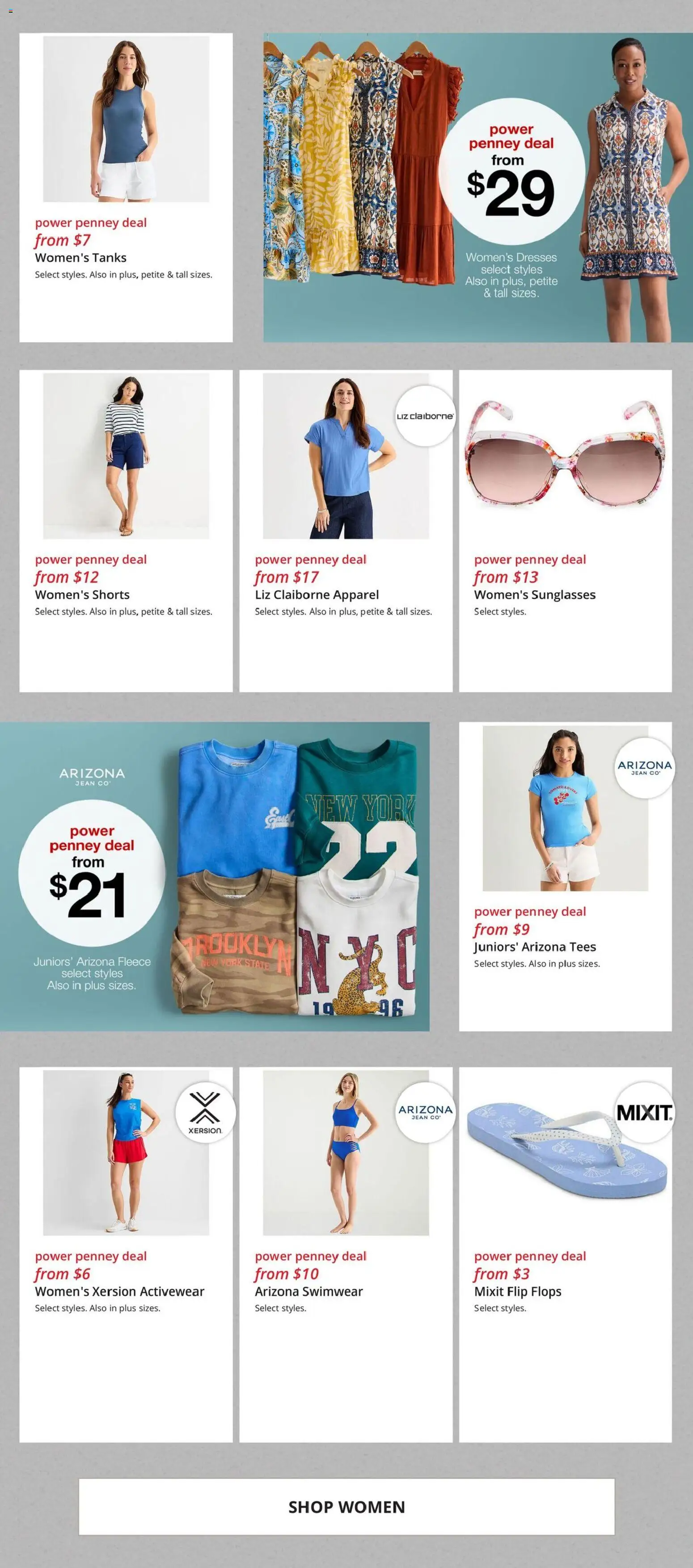 JCPenney Weekly Ad - valid from 07/13/2026 | Page: 2 | Products: Swimwear, Shorts, Flops
