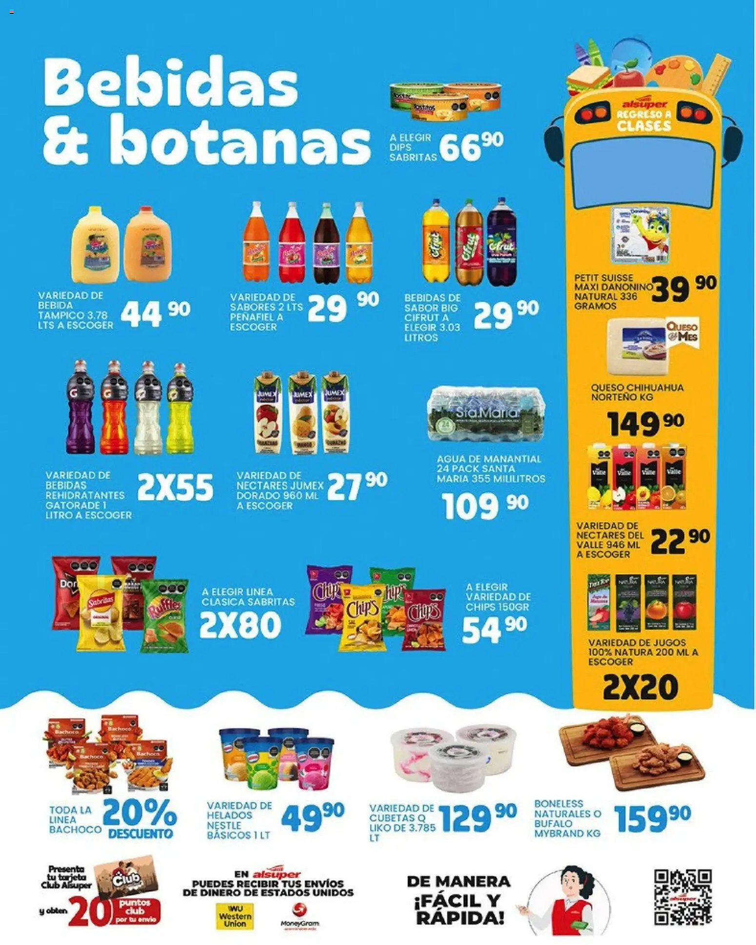 Nuevas ofertas de Alsuper válidas en toda la República Mexicana desde el 01/09/2026. ¡Encuentra las mejores ofertas en Alsuper folleto! | Página: 3 | Productos: Agua, Queso, Bebidas, Agua de manantial