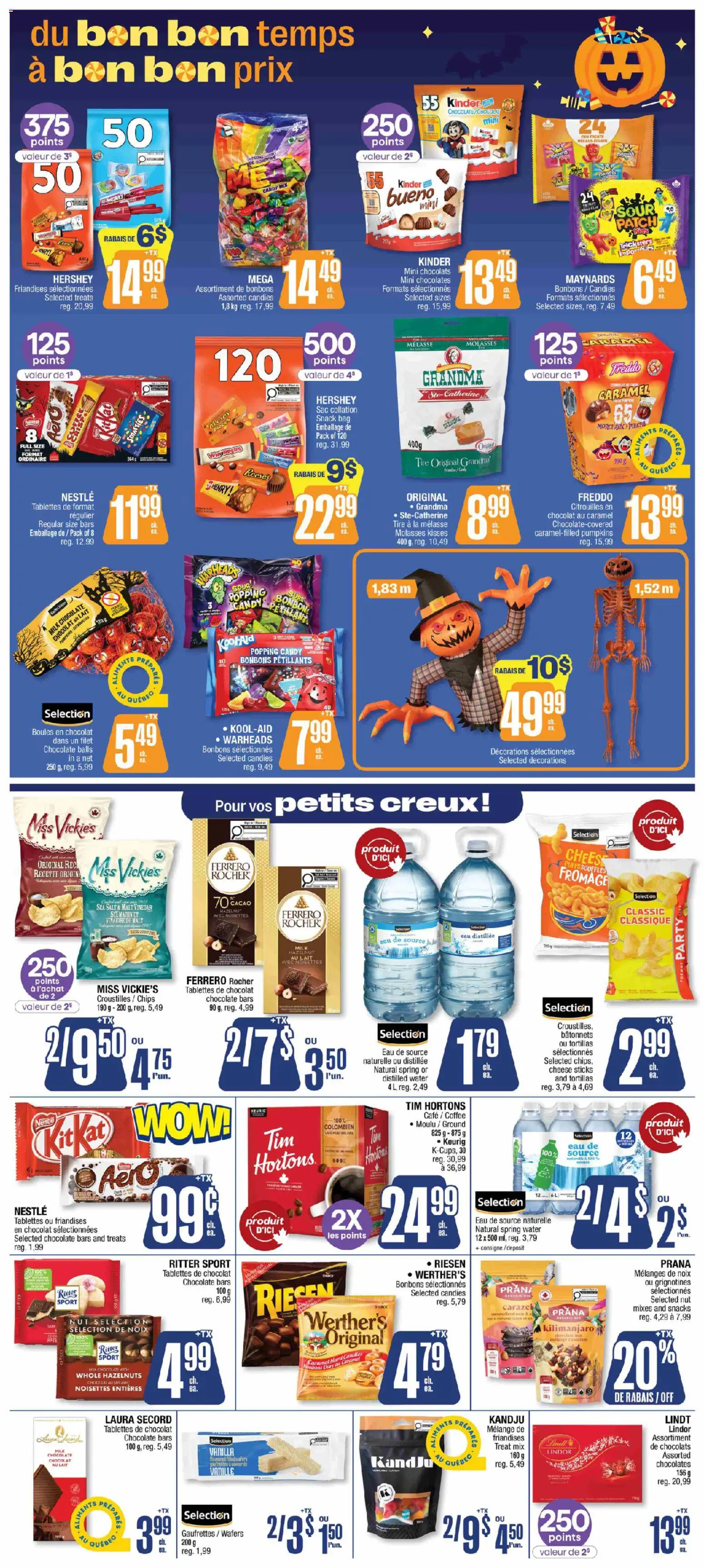 Jean Coutu flyer valid from Sep 24, 2026 | Page: 8 | Products: Chocolate balls, Hazelnuts, Tortillas, Vanilla