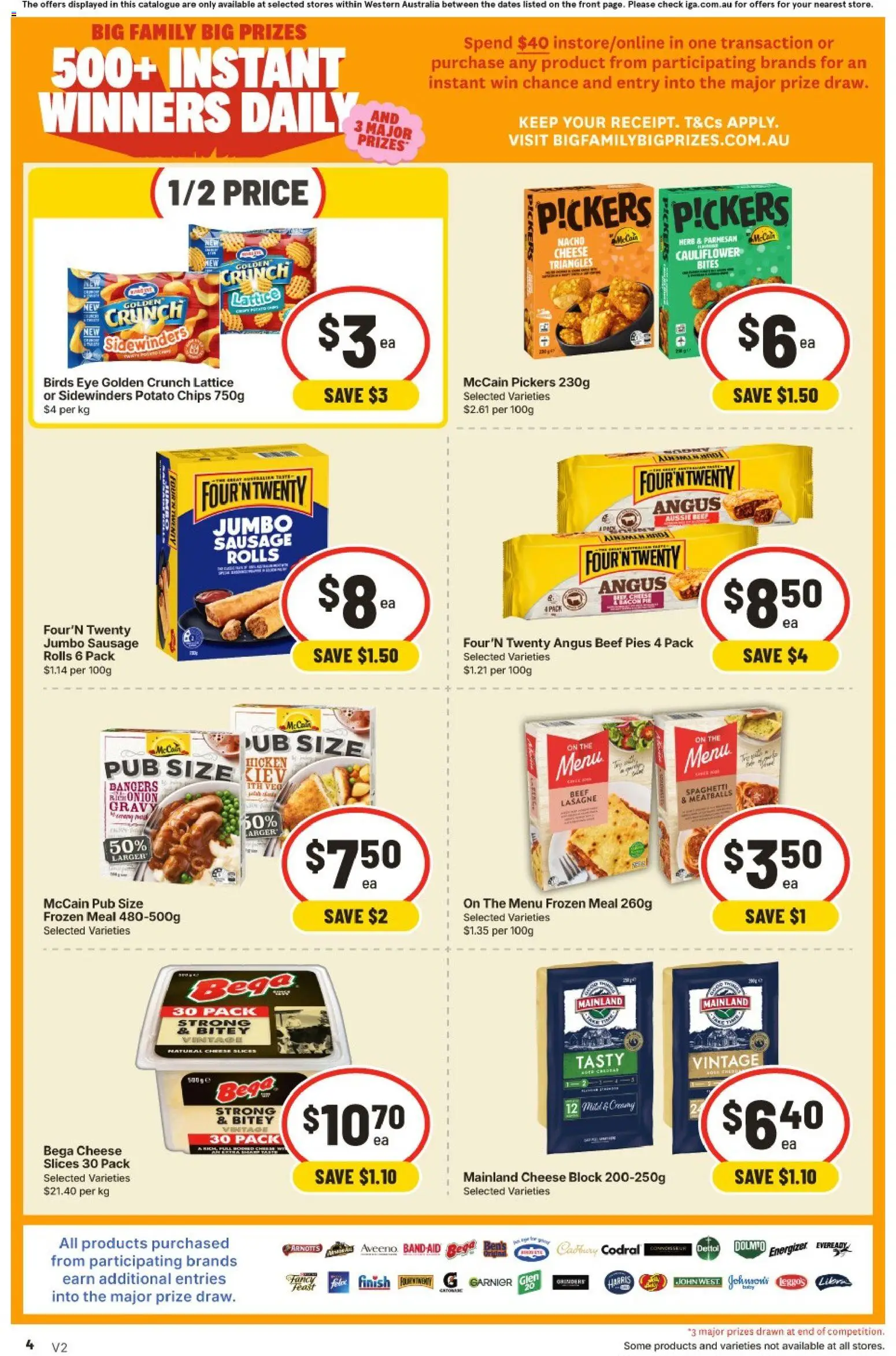 IGA catalogue - valid from 22/07/2026 | Page: 4 | Products: Cheese, Beef, Chips, Sausage