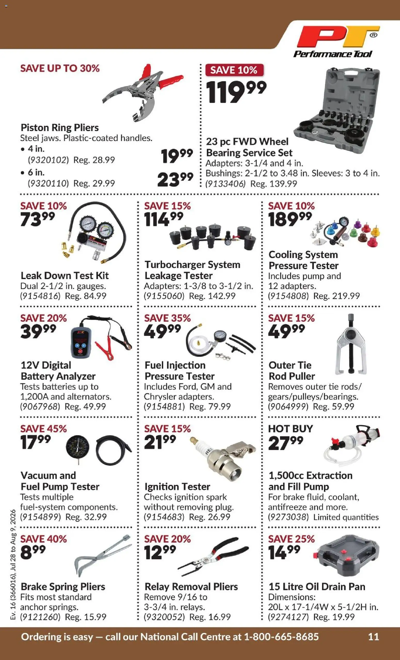 Princess Auto flyer valid from Jul 28, 2026 | Page: 16 | Products: PC, Batteries, Battery, Oil