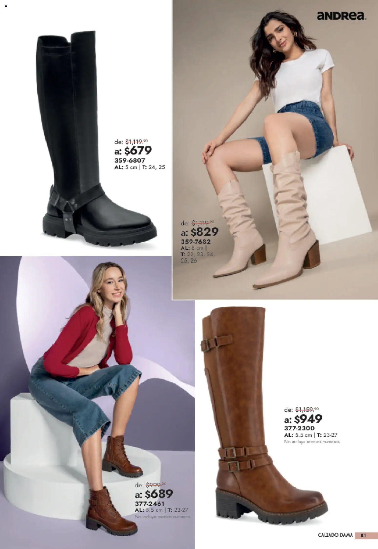 Nuevas ofertas de Andrea válidas en toda la República Mexicana desde el 26/07/2026. ¡Encuentra las mejores ofertas en Andrea catálogo Outlet! | Página: 81