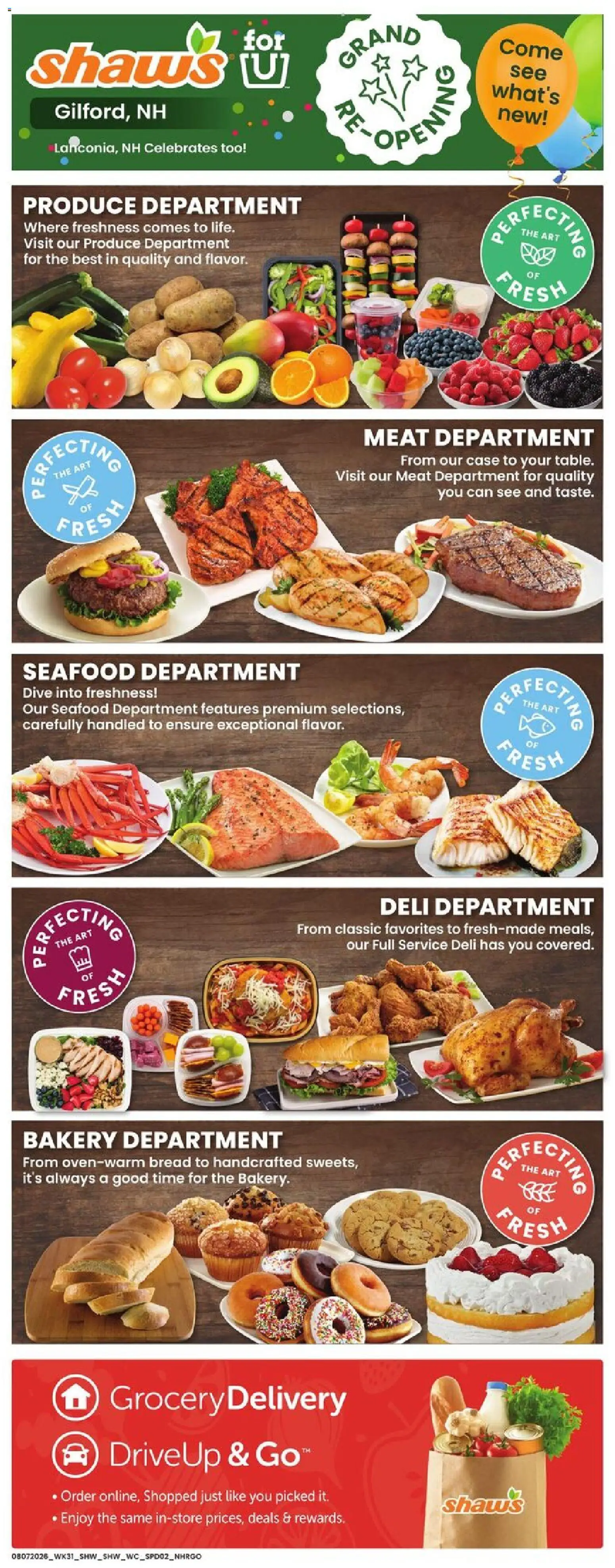 Shaw's - Weekly Ad - NH - valid from 08/07/2026 | Page: 6 | Products: Meat, Bread, Seafood, Case