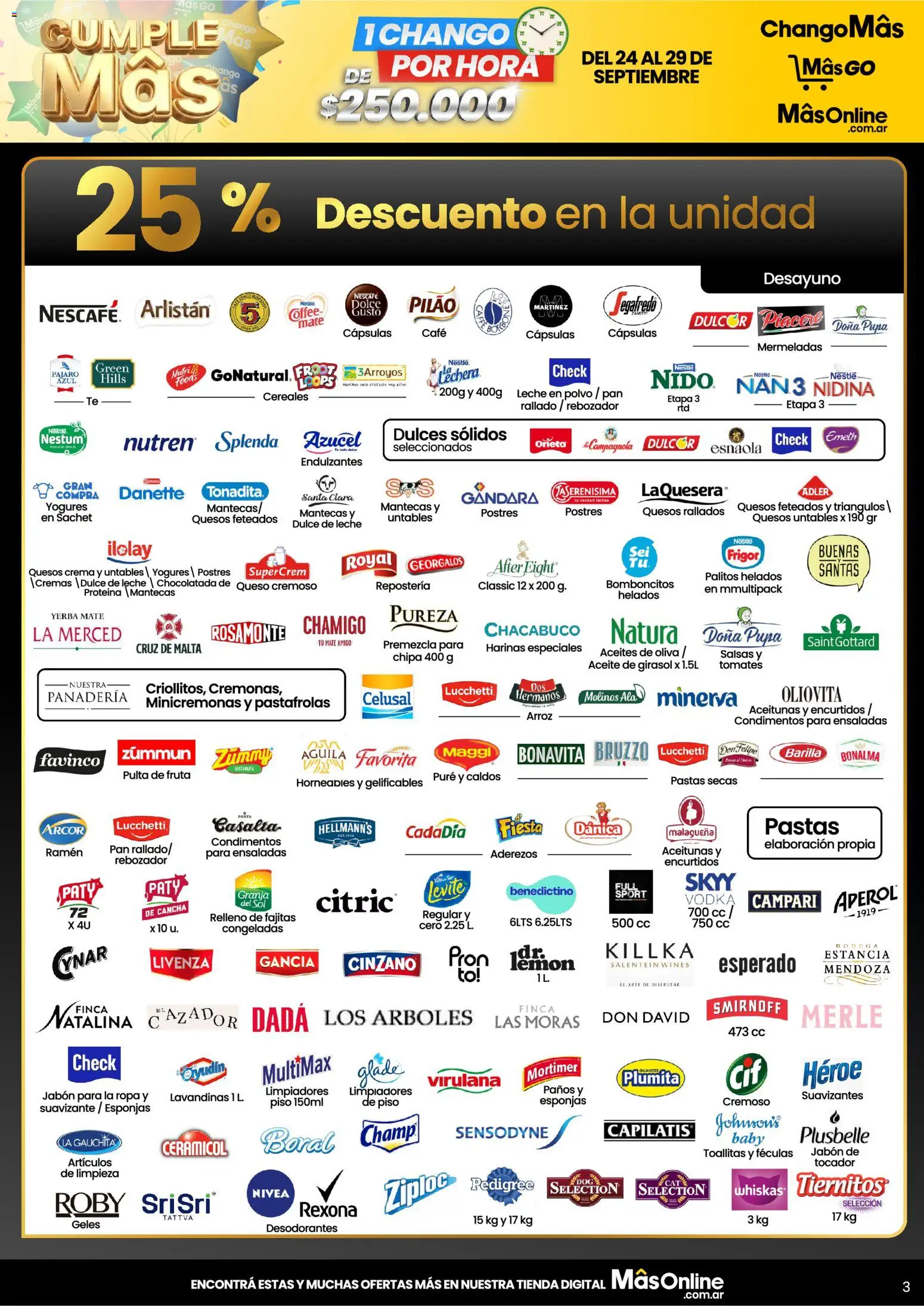 Changomas - Promos del finde │ válido desde el 24/09/2026 | Página: 4 | Productos: Campari, Barilla, Ropa, Suavizante