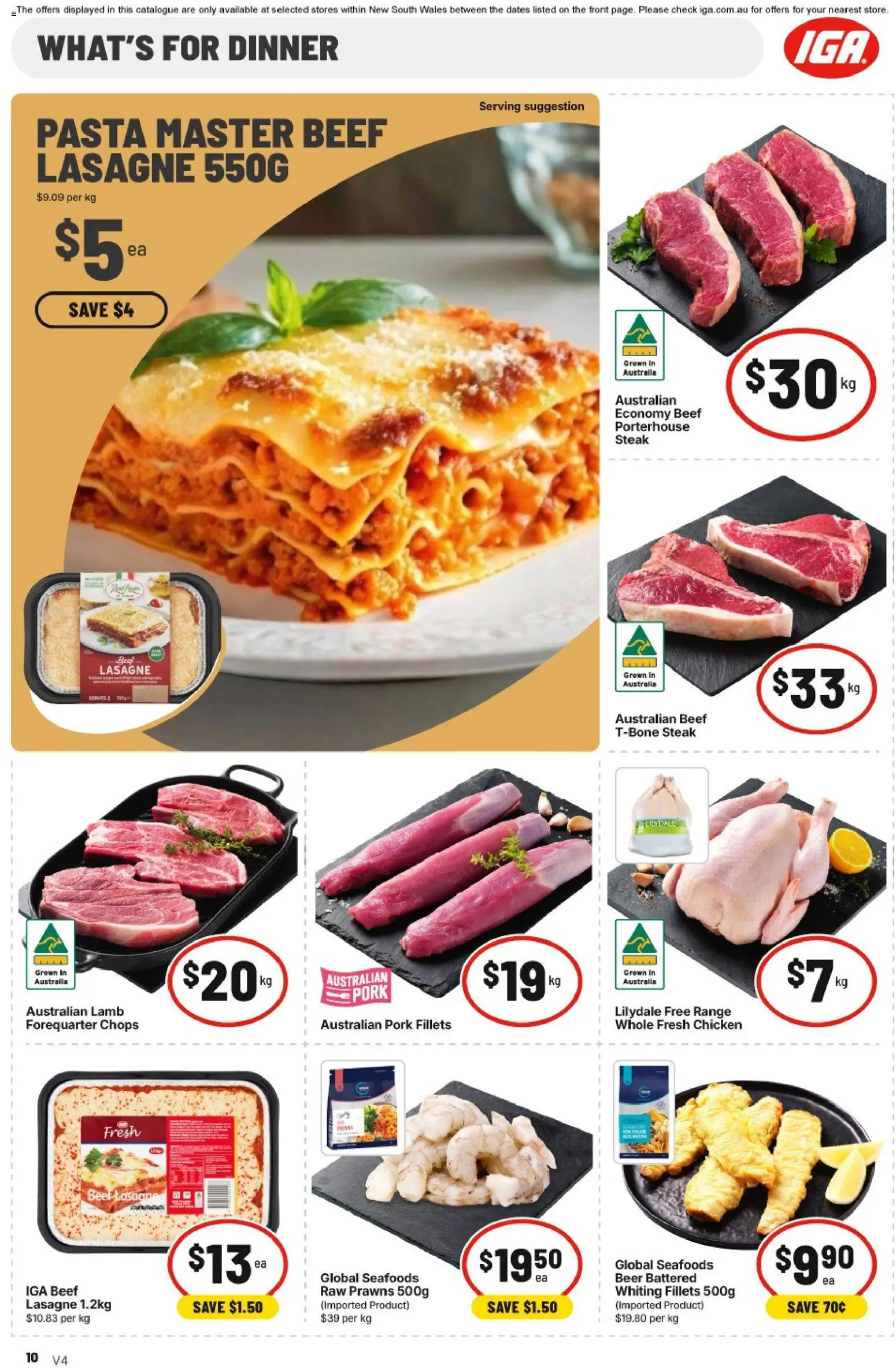 IGA catalogue - valid from 30/09/2026 | Page: 19 | Products: Beer, Chicken, Lamb, Prawns