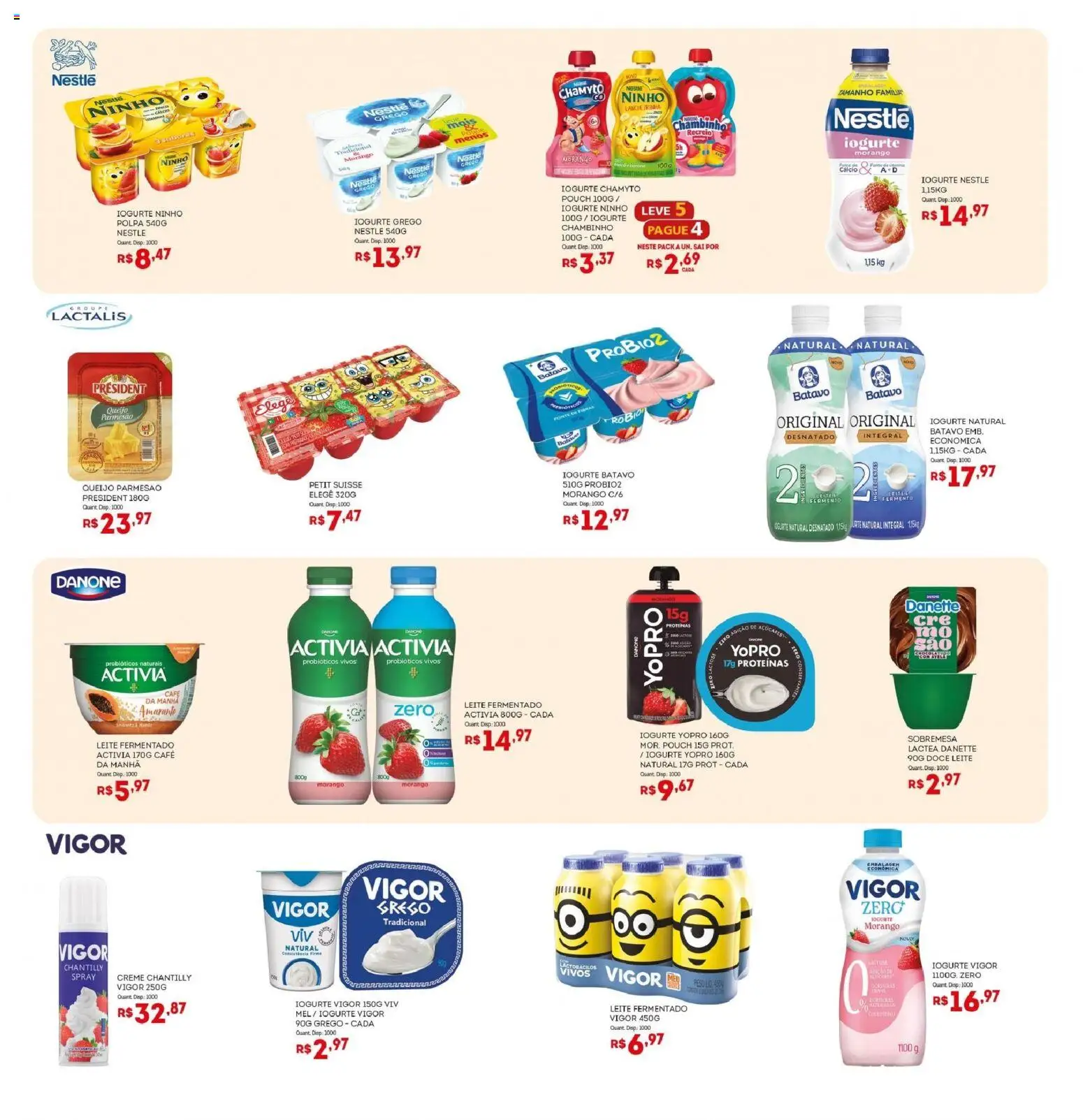 Bistek Supermercados Folheto - válido de 03.06.2026 | Página: 14 | Produtos: Parmesão, Cálcio, Açúcar, Leite fermentado