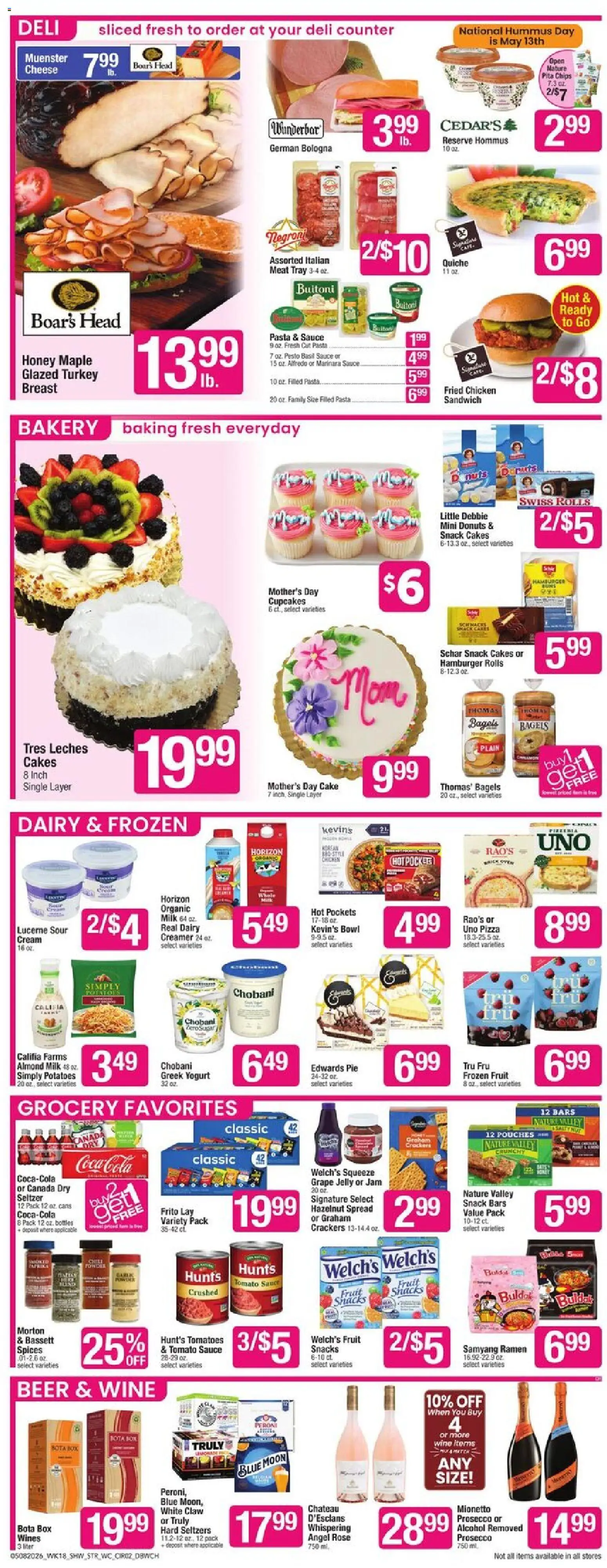 Star Market Weekly Ad - MA - valid from 08.05.2026 | Page: 3 | Products: Wc, Cheese, Pizza, Pasta