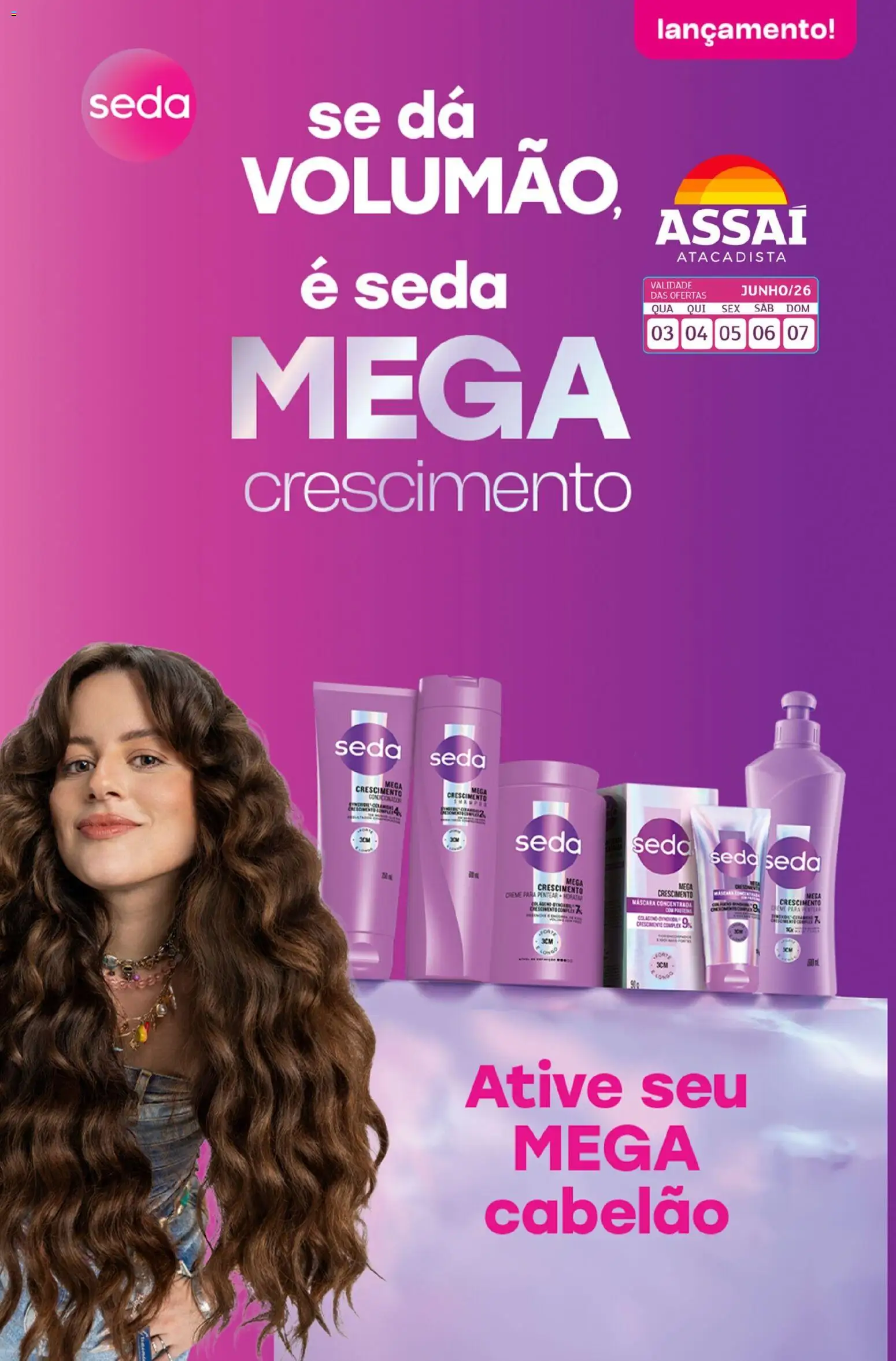 Assaí Atacadista Folheto - válido de 03.06.2026 | Página: 1 | Produtos: Creme