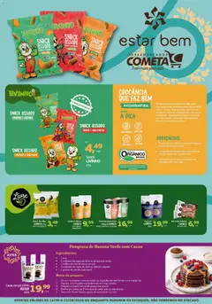 Cometa Supermercados ofertas Cooperado Estar Bem e Betânia - Pré-Visualização do folheto da loja Cometa Supermercados, válido de 14/09/2026 | Página: 1 | Produtos: Farinha, Chá, Aveia, Pasta de amendoim