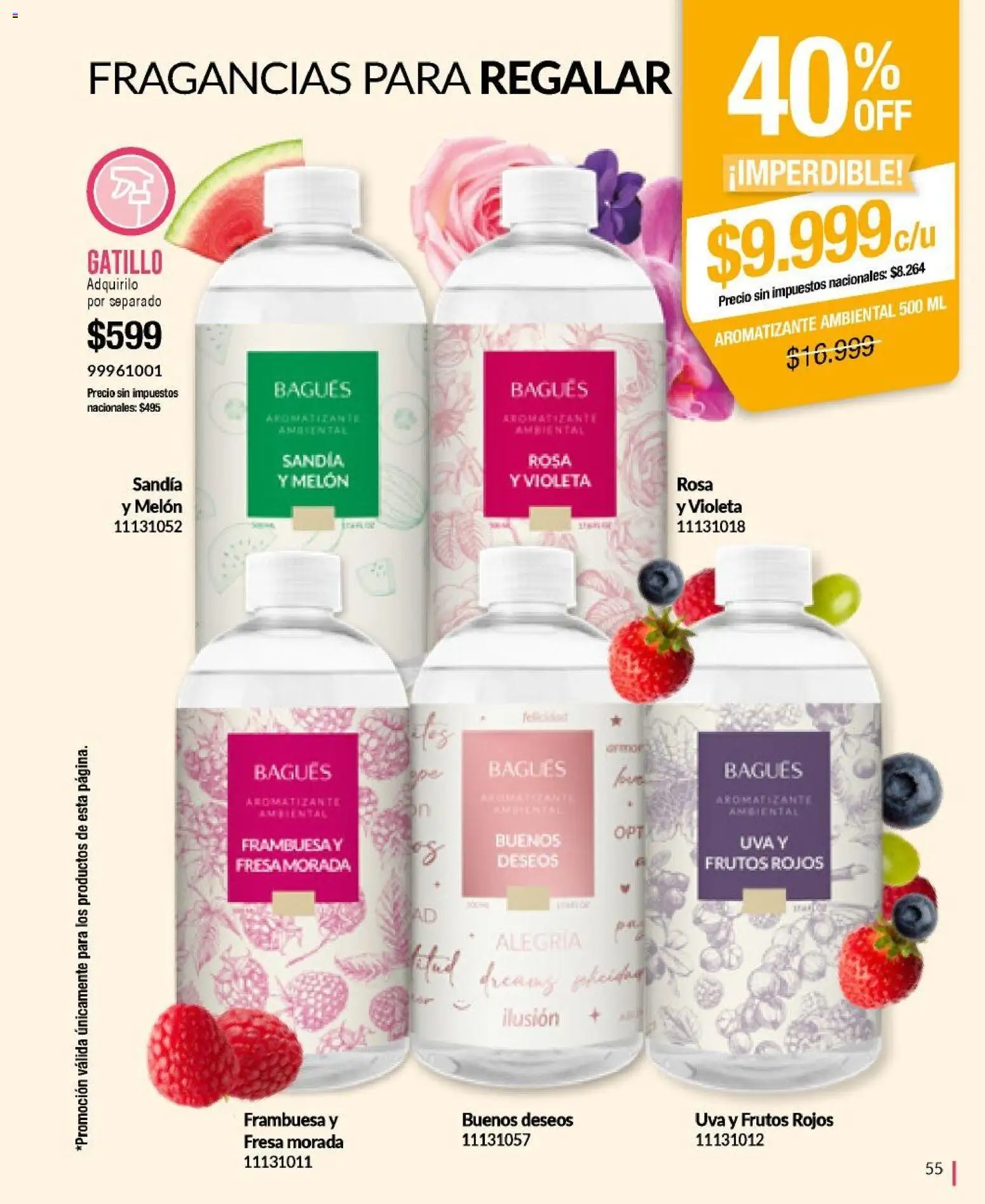 Bagués - Catálogo │ válido desde el 29/06/2026 | Página: 55 | Productos: Sandía, Melón, Uva