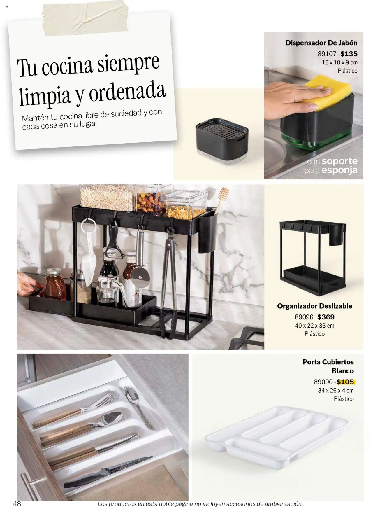 Nuevas ofertas de Vianney válidas en toda la República Mexicana desde el 05/09/2025. ¡Encuentra las mejores ofertas en Vianney - Catálogo - Biasi! | Página: 50 | Productos: Esponja, Organizador, Cocina, Jabón