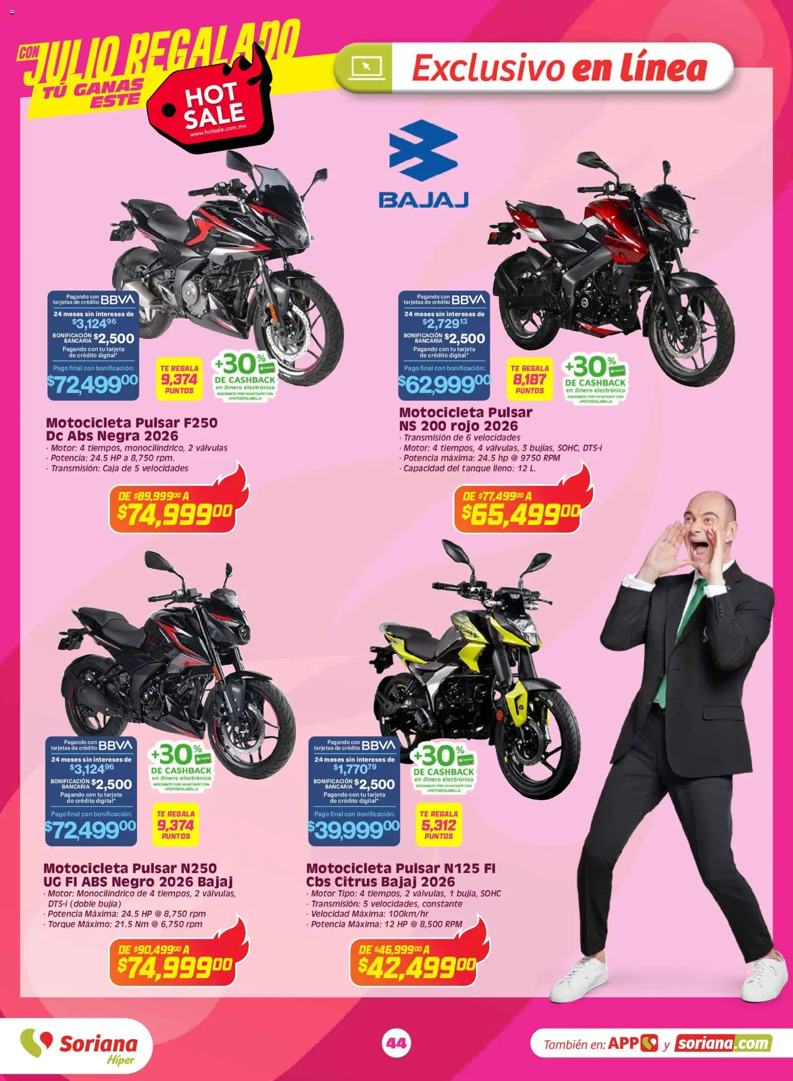 Nuevas ofertas de Soriana válidas en toda la República Mexicana desde el 25.05.2026. ¡Encuentra las mejores ofertas en Soriana Hot Sale! | Página: 45