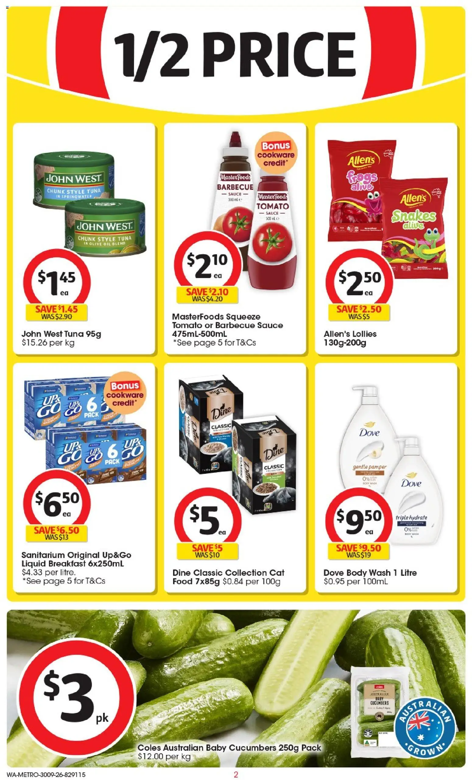 Coles catalogue - valid from 30/09/2026 | Page: 2 | Products: Chocolate, Cookware, Sugar, Vinegar