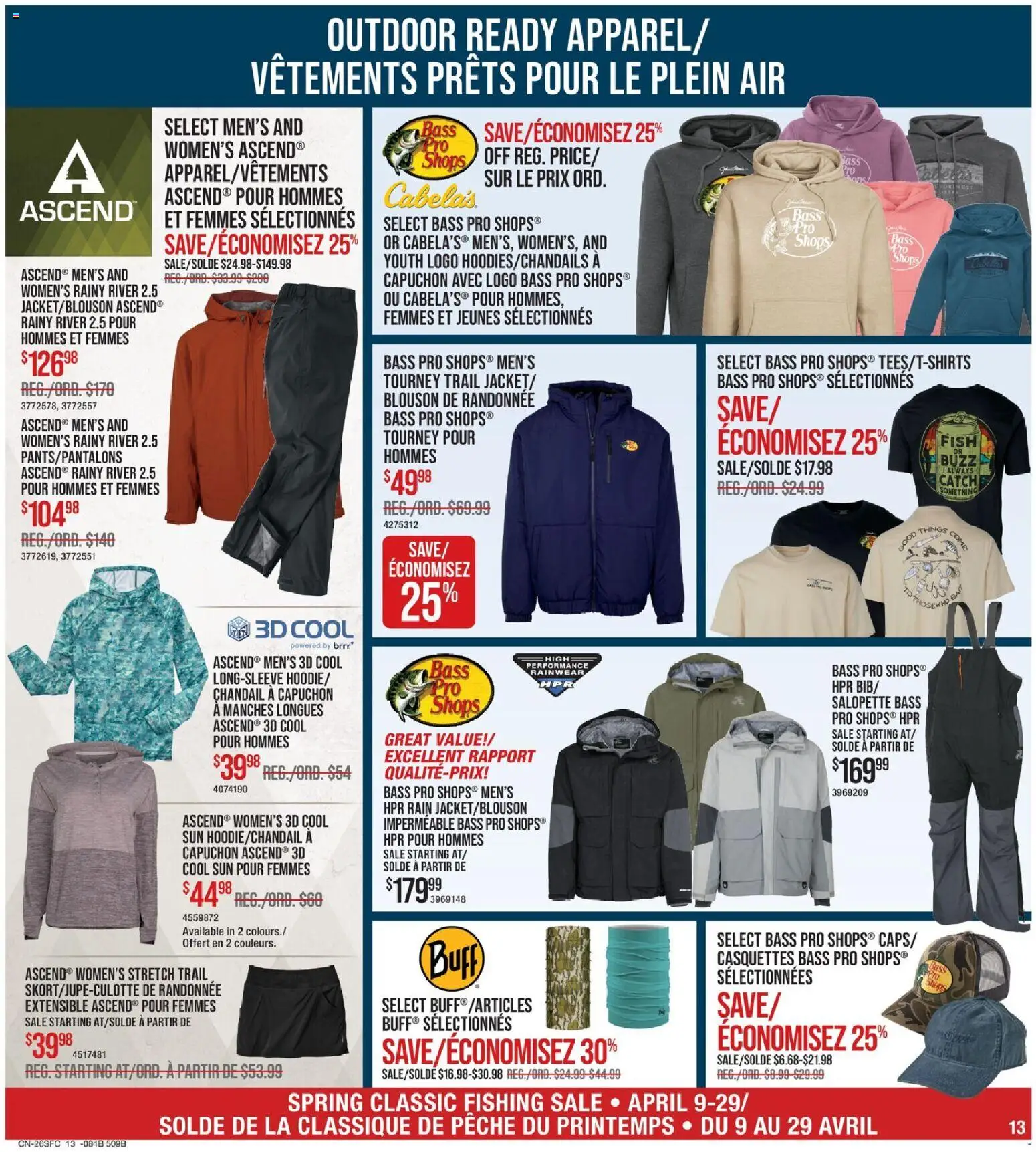 Cabelas flyer valid from 09.04.2026 | Page: 13 | Products: Fish