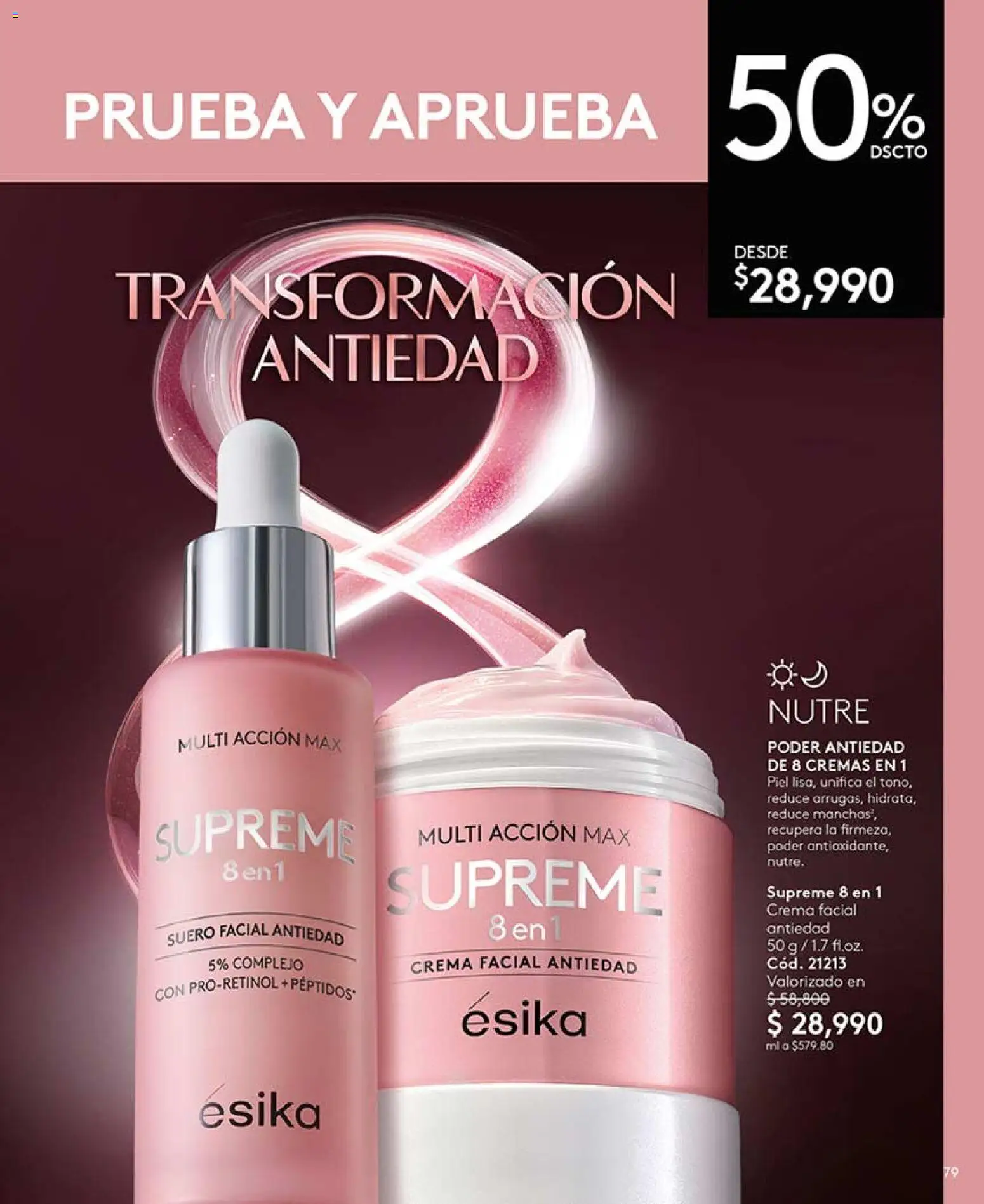 Ésika revista - valida desde el 13.03.2026 | Página: 79 | Productos: Crema