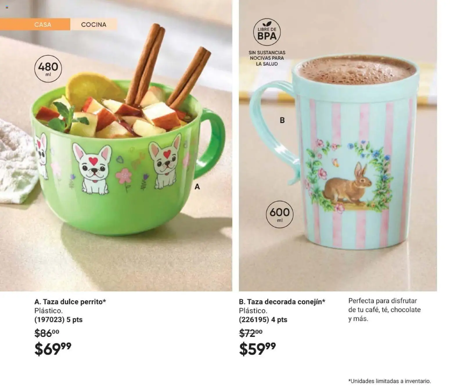 Nuevas ofertas de AVON válidas en toda la República Mexicana desde el 11/09/2026. ¡Encuentra las mejores ofertas en AVON Casa & Estilo 14 2026! | Página: 88 | Productos: Taza, Chocolate, Cocina, Dulce