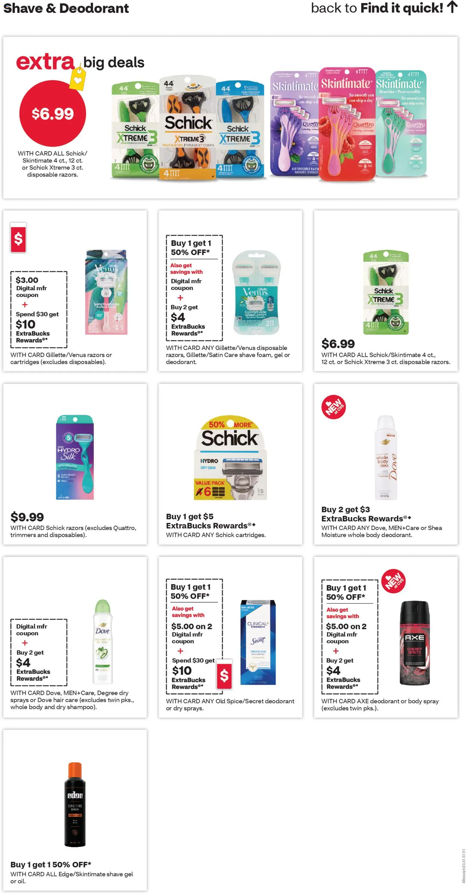 CVS Pharmacy Weekly Ad - AZ - valid from 12.04.2026 | Page: 14 | Products: Axe, Deodorant, Shave Gel