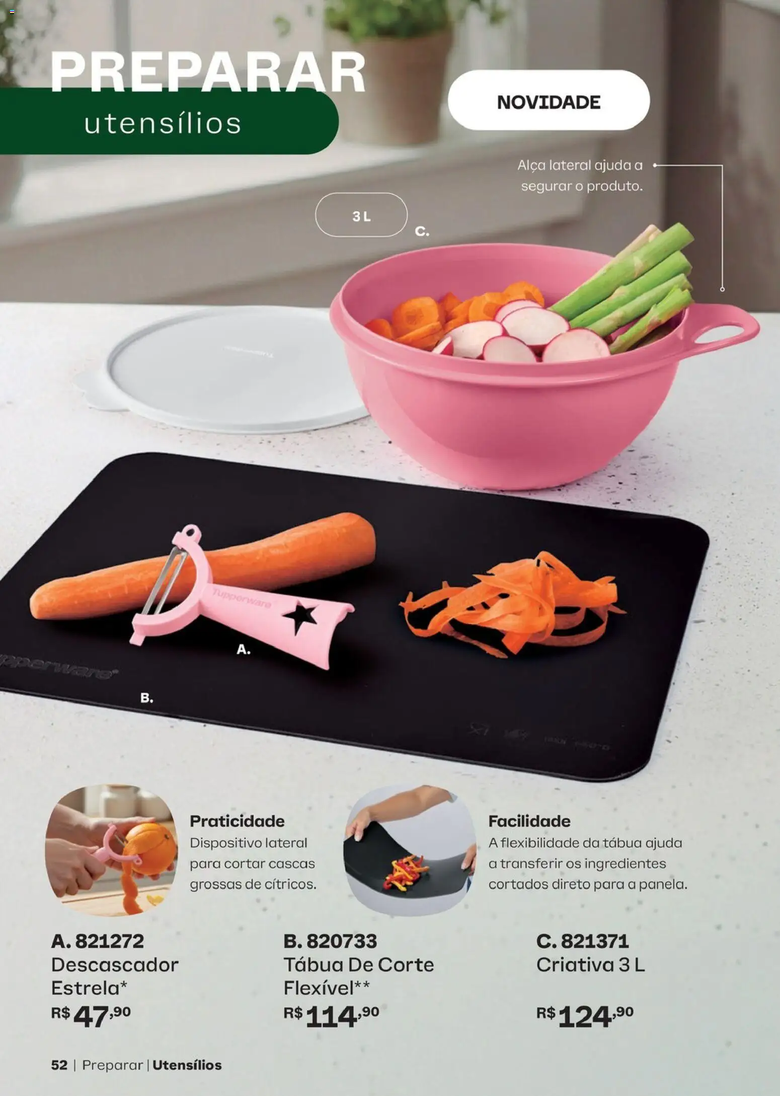Tupperware Folheto - válido de 01/07/2026 | Página: 52 | Produtos: Tábua de corte, Tábua