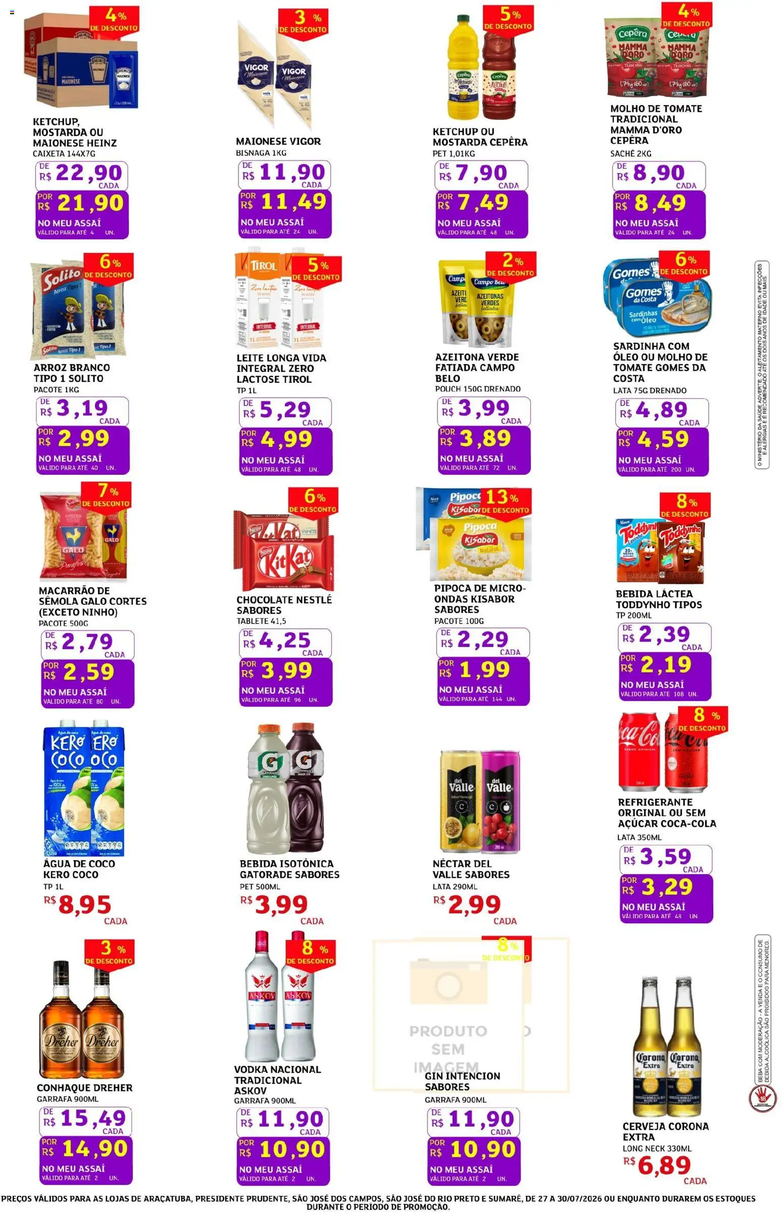 Assaí Atacadista Folheto - válido de 27/07/2026 | Página: 2 | Produtos: Coco, Azeitonas, Macarrão, Pipoca