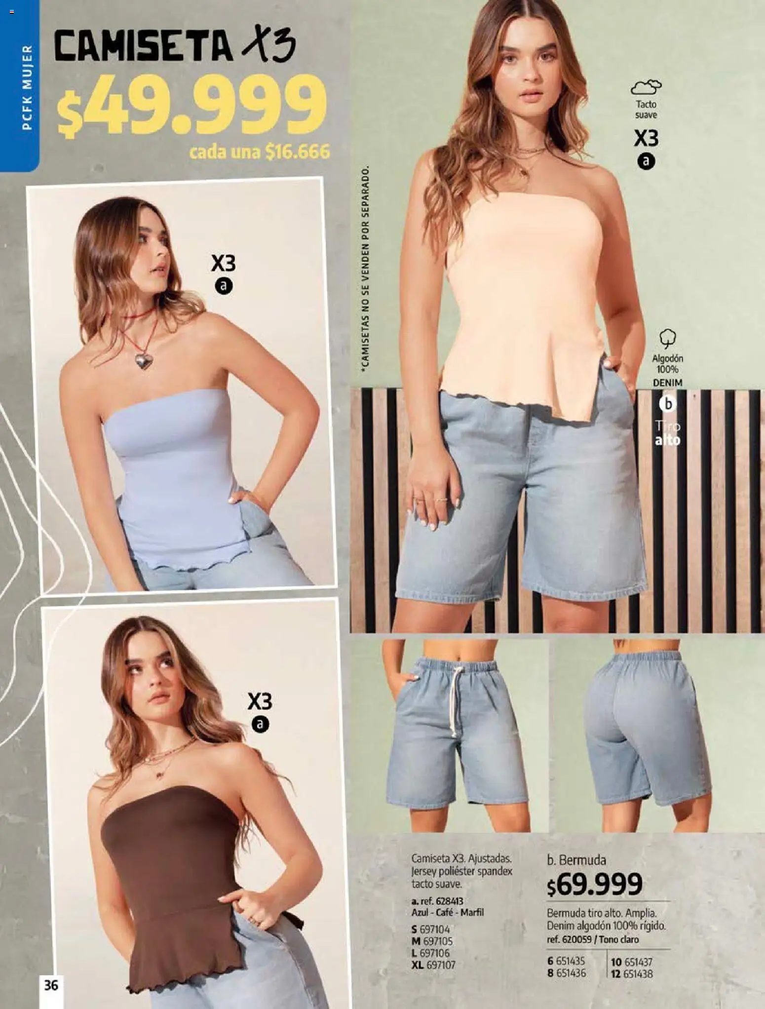 Pacifika revista - valida desde el 18/10/2026 | Página: 36 | Productos: Algodón, Bermuda, Camiseta, Café