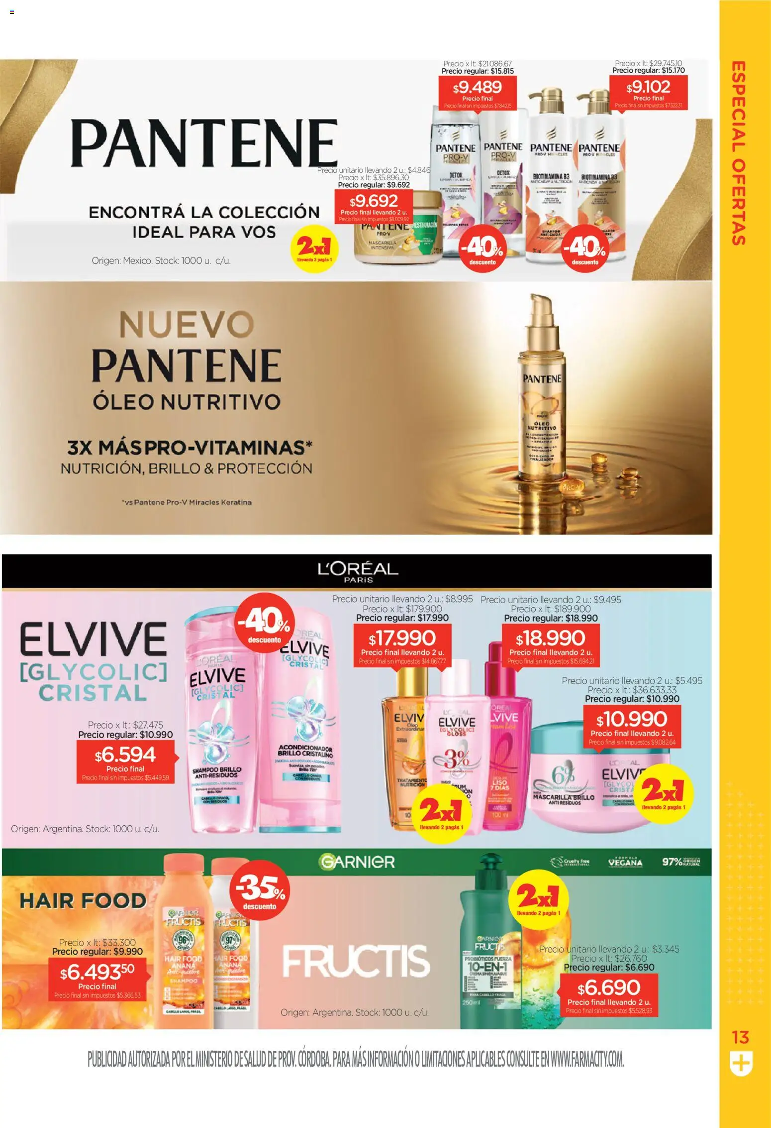 Farmacity catálogo │ válido desde el 02.06.2026 | Página: 13 | Productos: Mascarilla, Shampoo, Acondicionador, Ananá