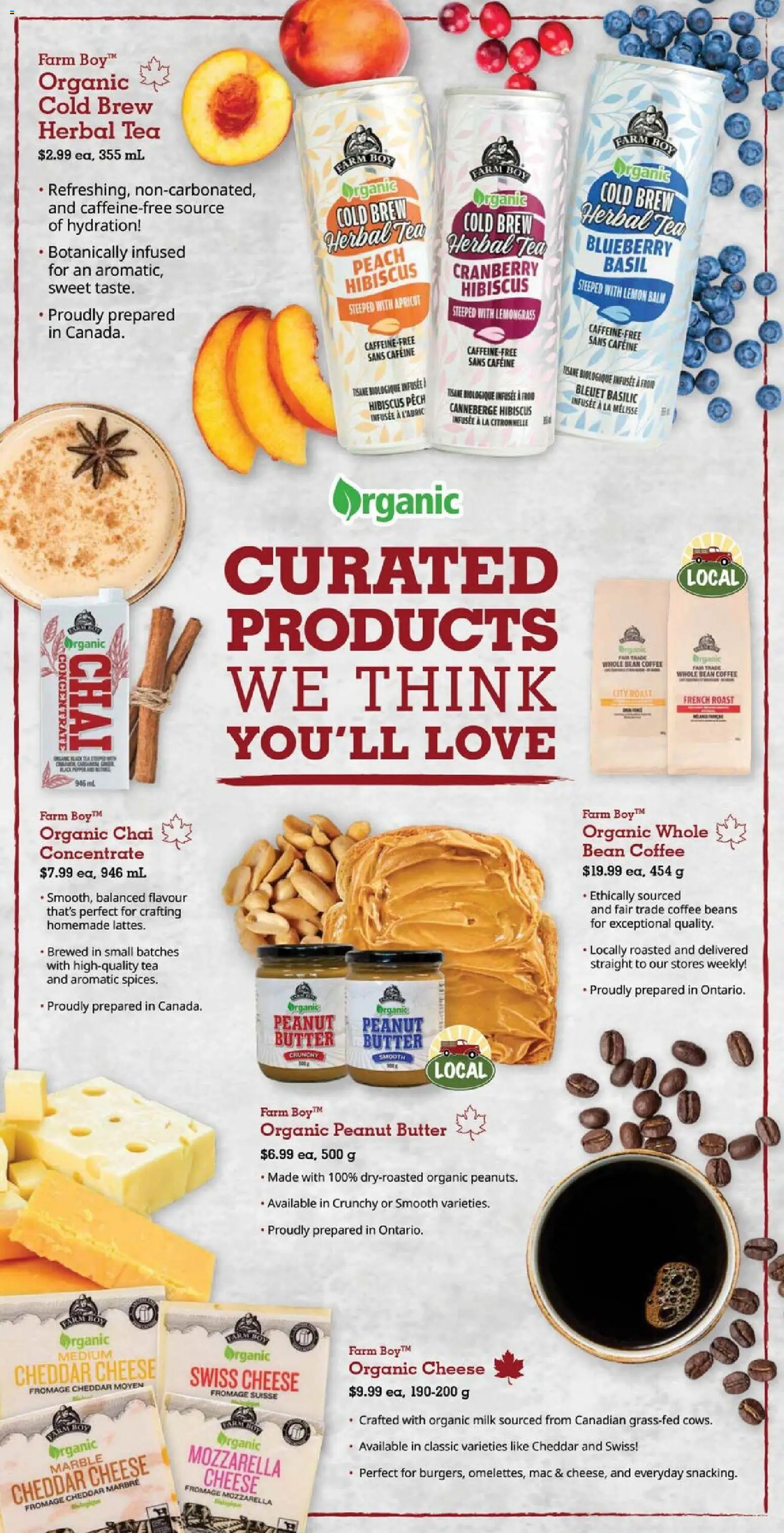 Farm Boy flyer valid from Aug 27, 2026 | Page: 6 | Products: Mozzarella, Roast, Peanut butter, Coffee