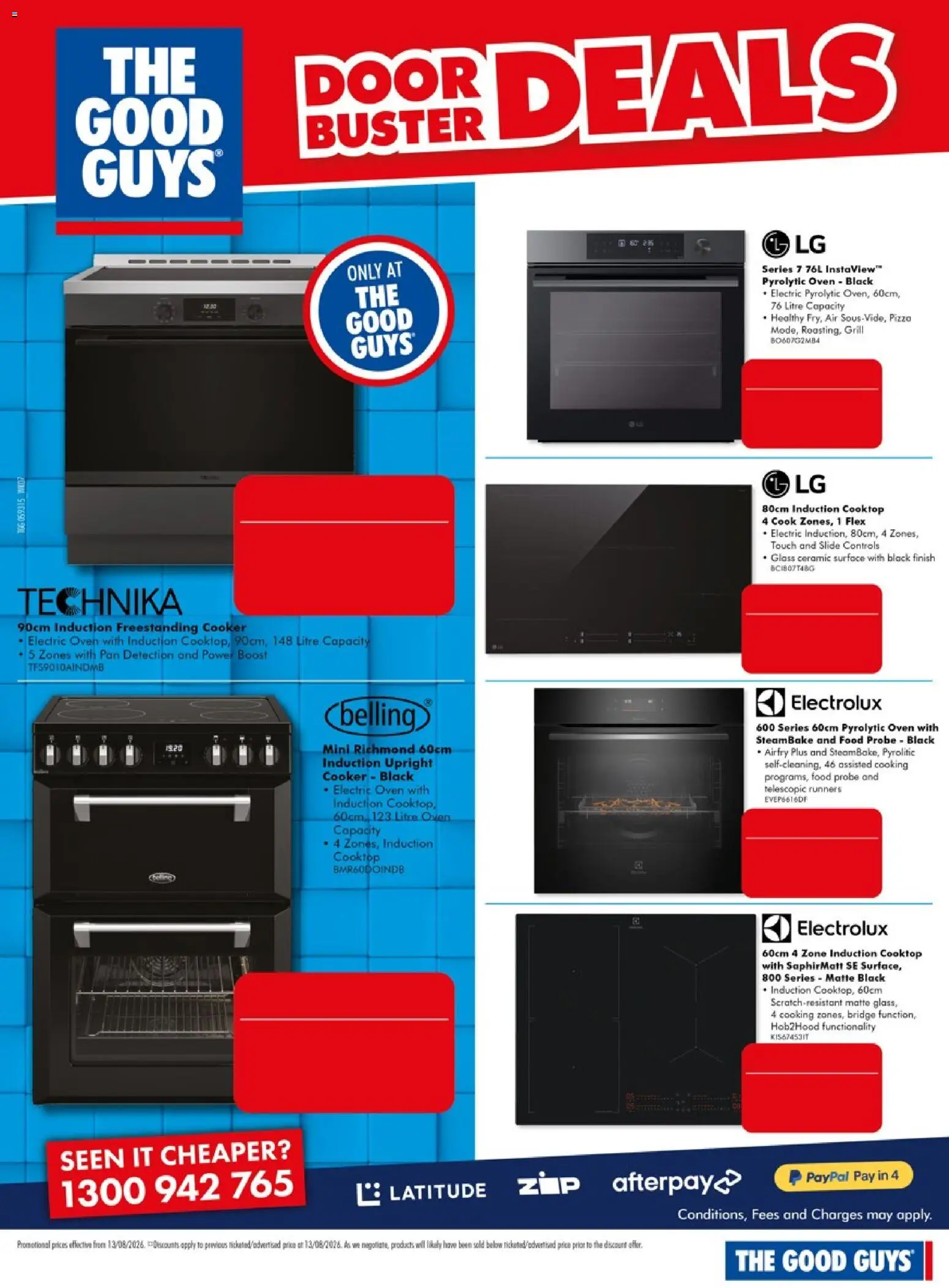 The Good Guys catalogue - valid from 13/08/2026 | Page: 7 | Products: Food, Door, Cooker, Oven