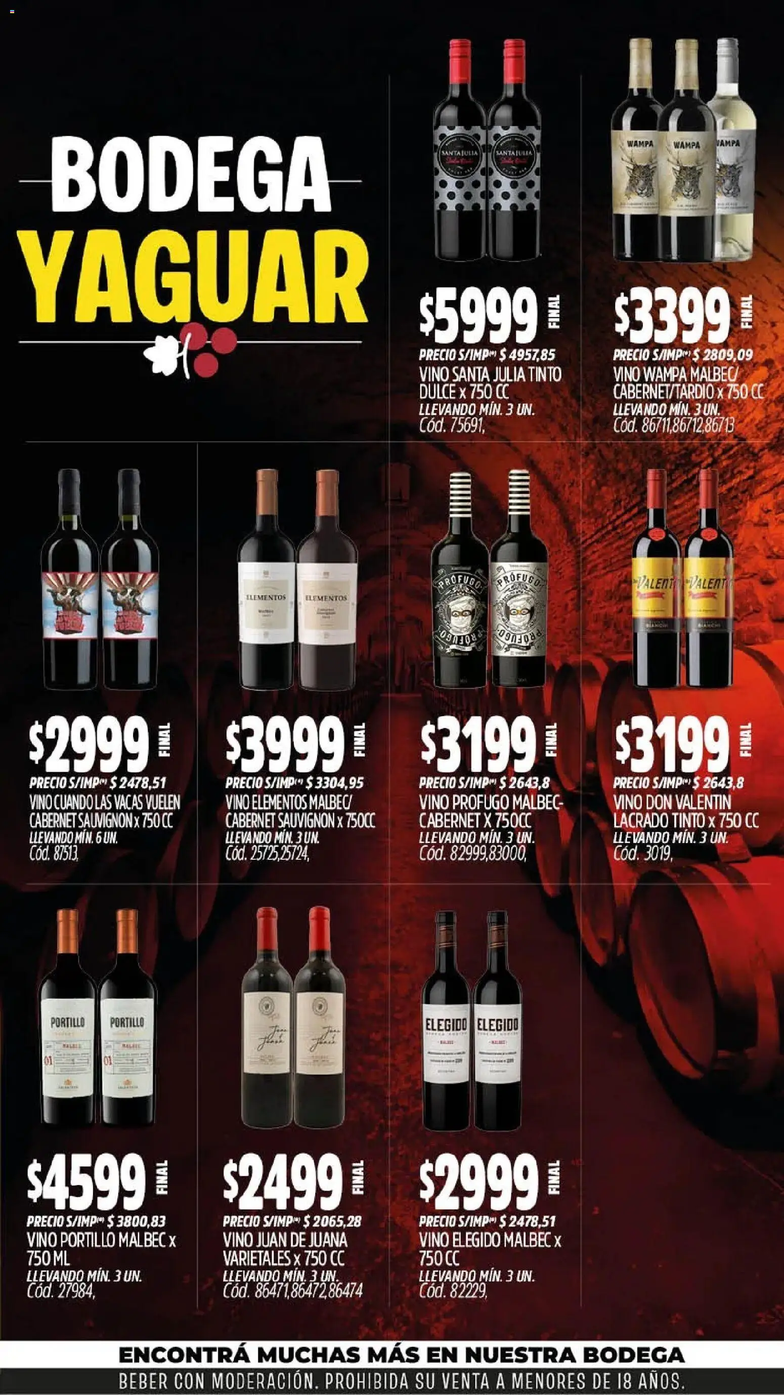 Yaguar - Oferta Semanal San Juan │ válido desde el 28/09/2026 | Página: 5 | Productos: Dulce, Vino