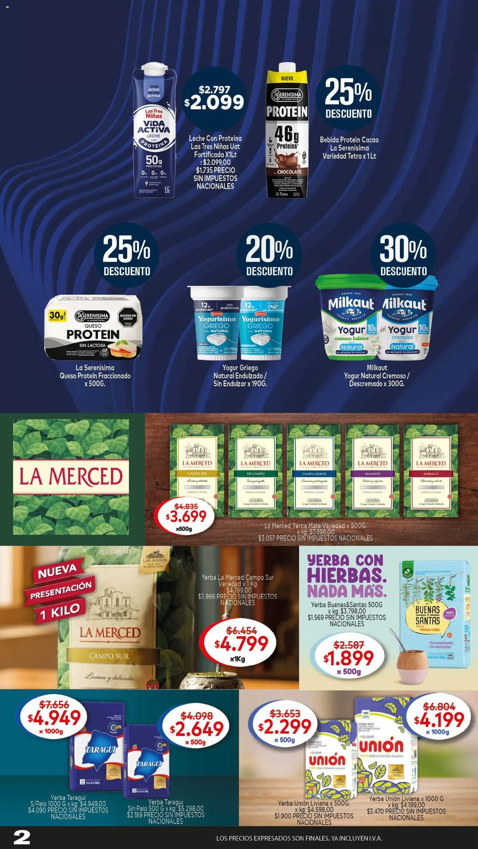 Makro - Ofertas especiales │ válido desde el 01/10/2026 | Página: 2 | Productos: Yogur natural, Yerba, Polvo, Leche