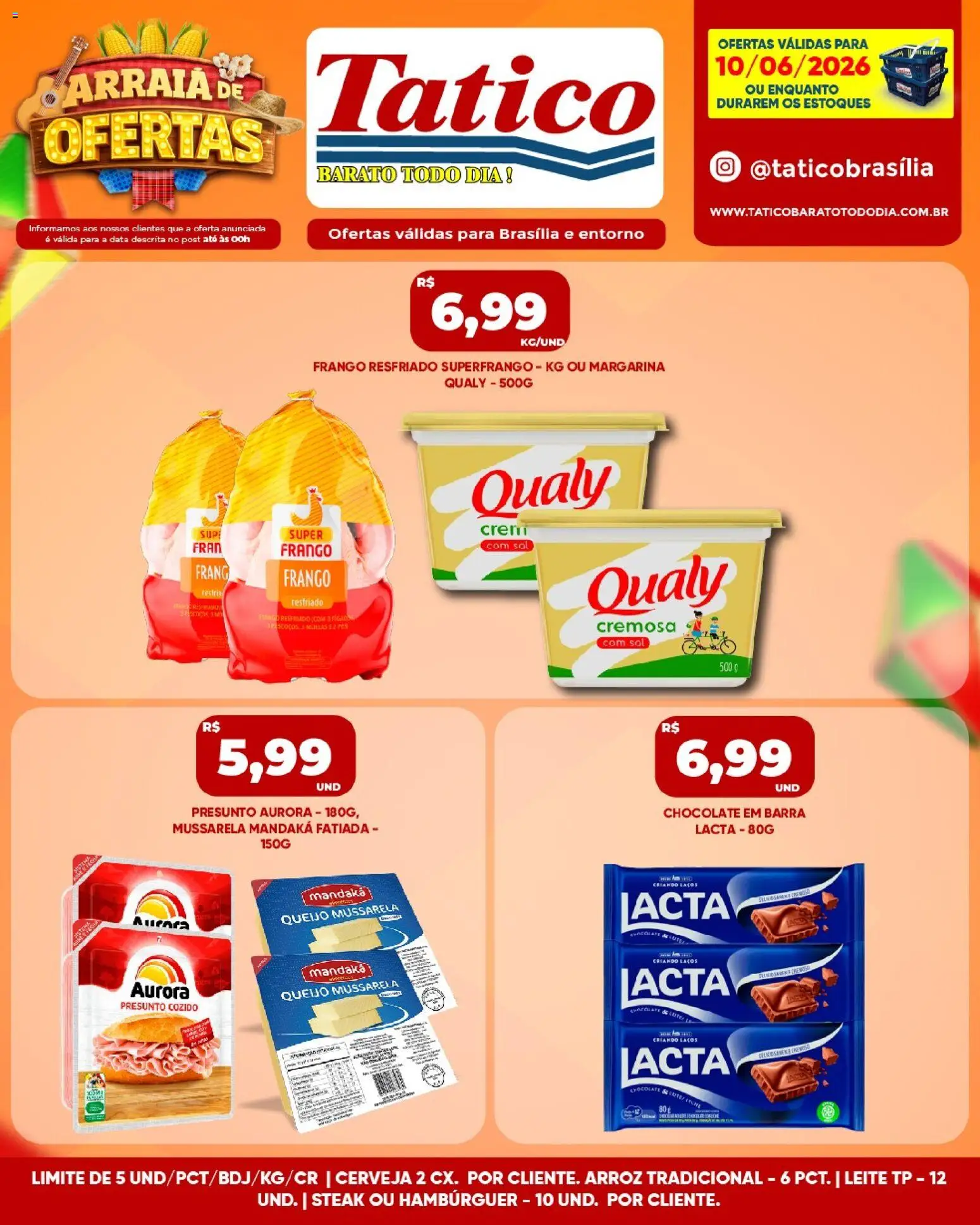 Tatico Folheto - válido de 11.06.2026 | Página: 39 | Produtos: Cerveja, Frango, Mussarela, Margarina