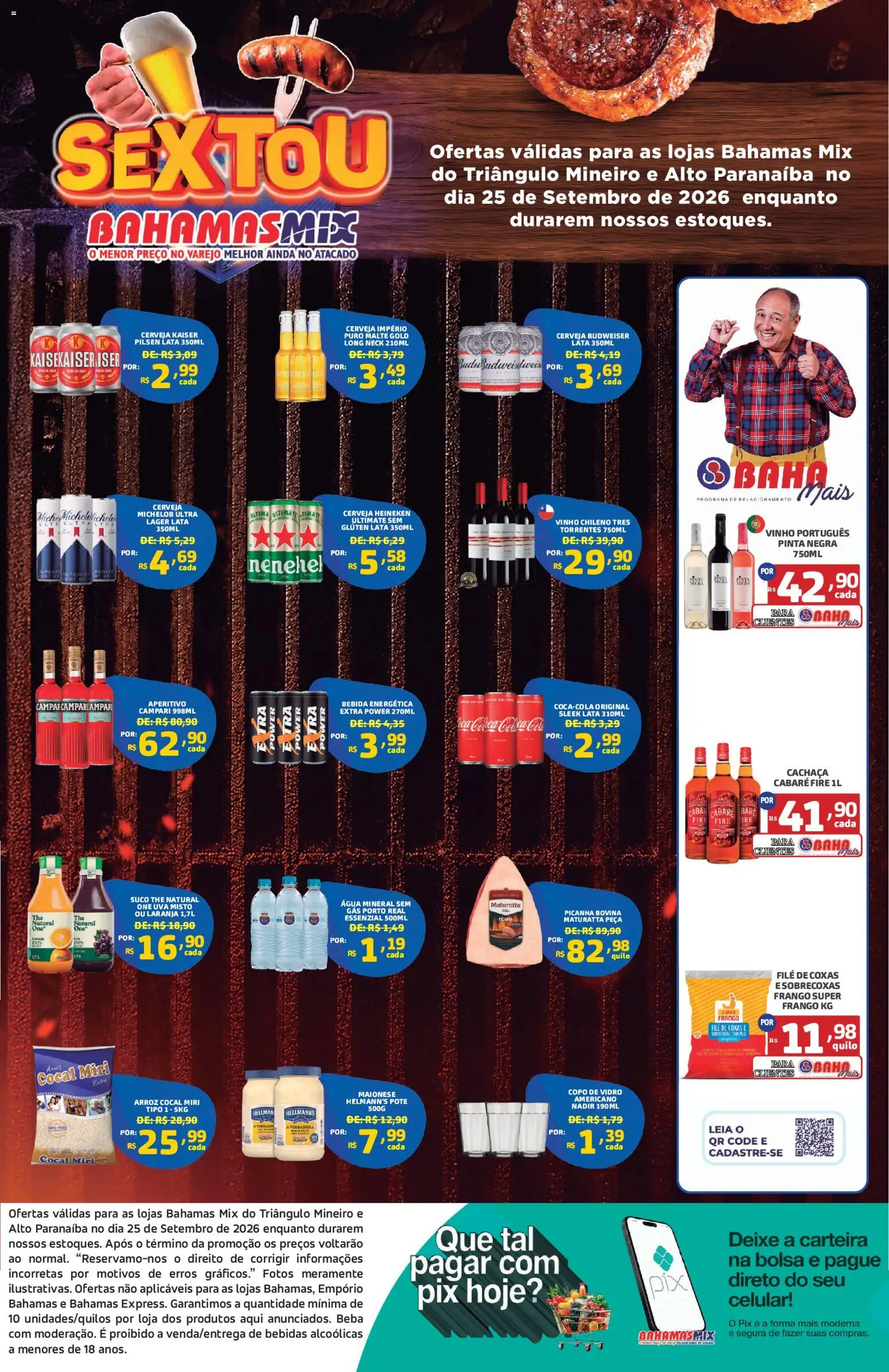 Bahamas Mix ofertas Sextou Sexta-feira 25 Setembro