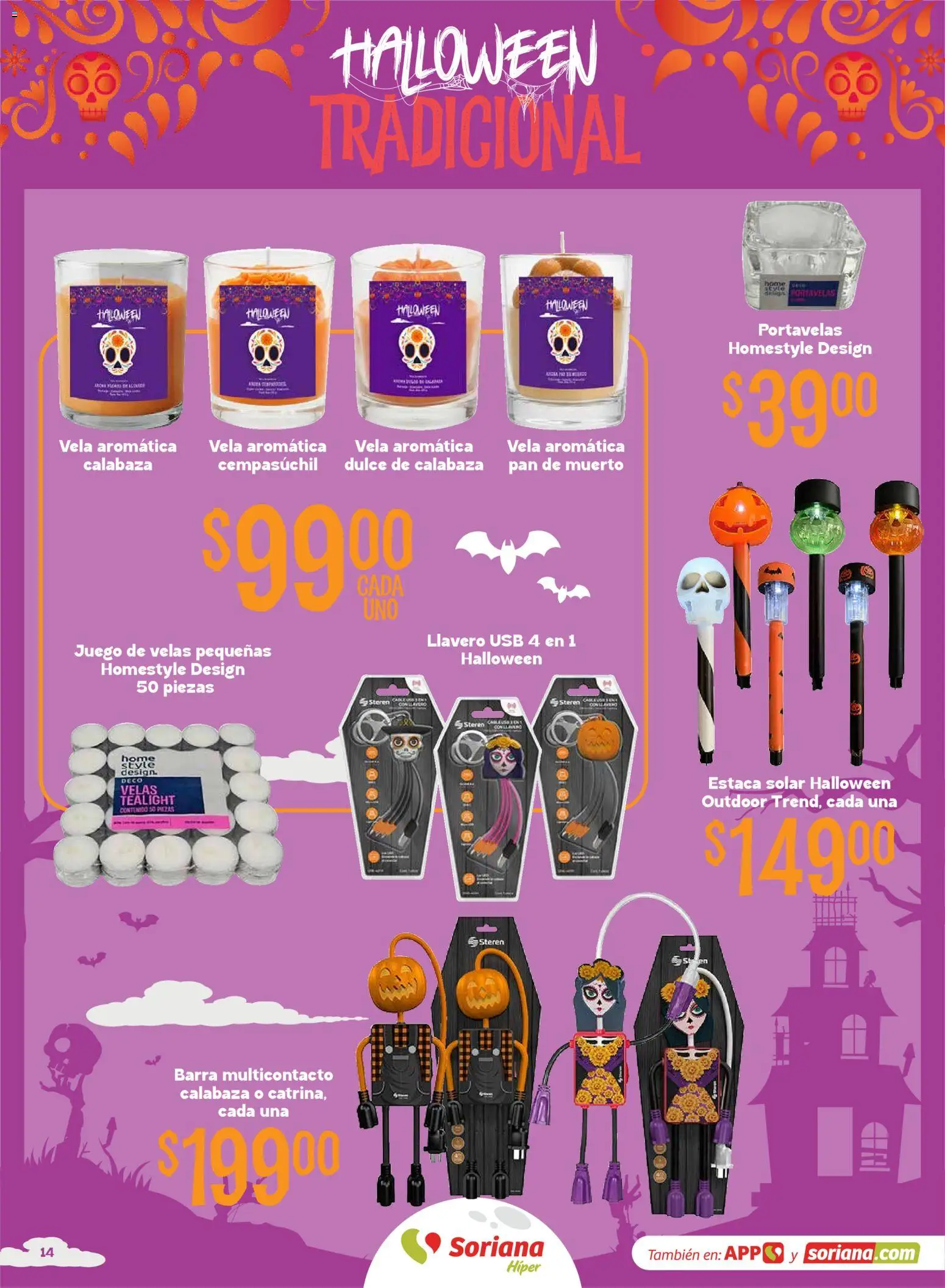 Nuevas ofertas de Soriana válidas en toda la República Mexicana desde el 08/09/2026. ¡Encuentra las mejores ofertas en Soriana Halloween y Día de muertos Híper Nacional! | Página: 14