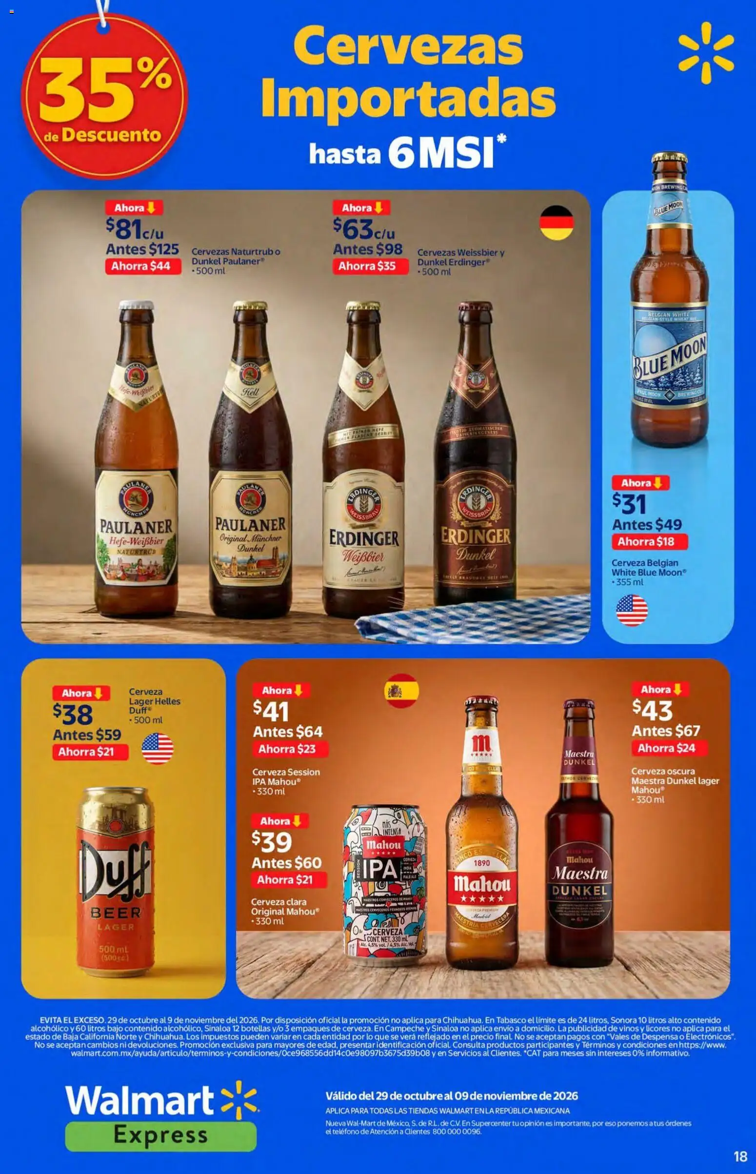 Nuevas ofertas de Walmart Express válidas en toda la República Mexicana desde el 29/10/2026. ¡Encuentra las mejores ofertas en Walmart Express folleto Vinos y Licores! | Página: 17