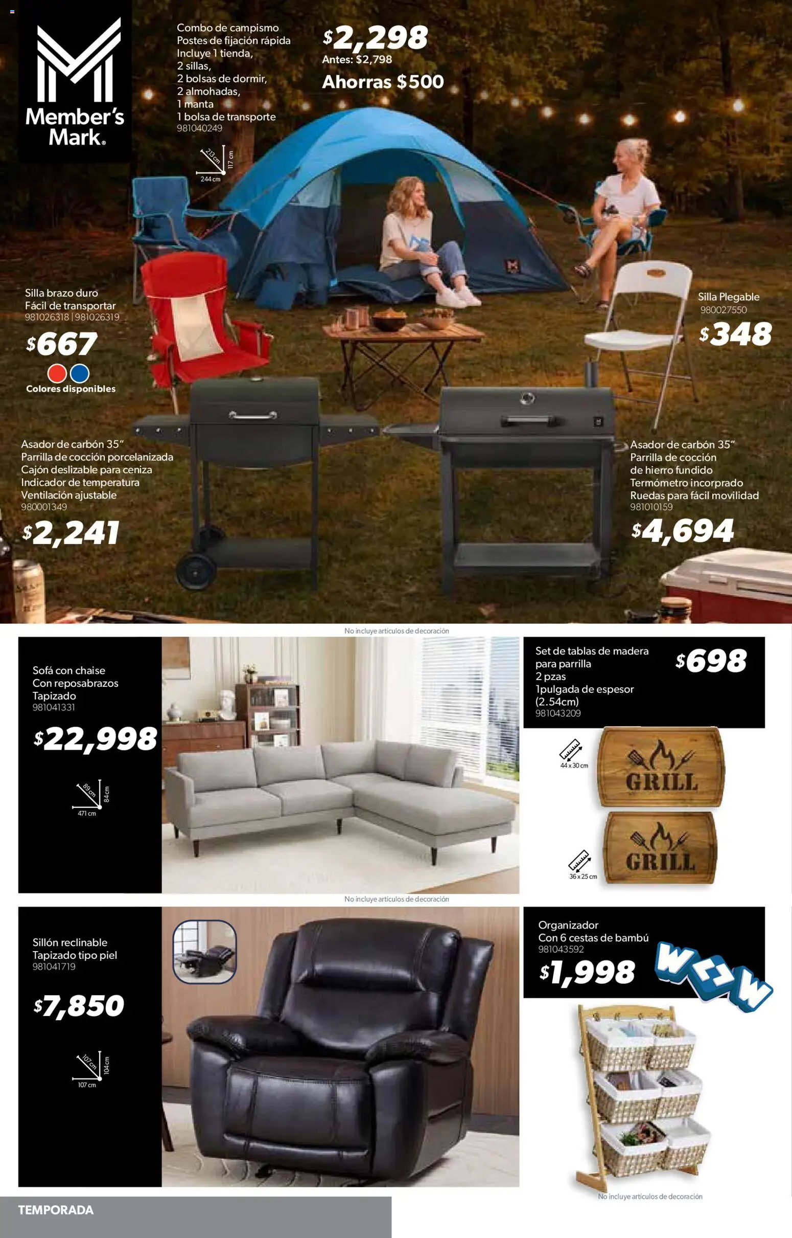 Nuevas ofertas de Sam's Club válidas en toda la República Mexicana desde el 03.06.2026. ¡Encuentra las mejores ofertas en Sam's Club catálogo Mi gran jugada. Es comprar productos únicos! | Página: 8 | Productos: Termómetro, Bolsa, Sillón, Silla