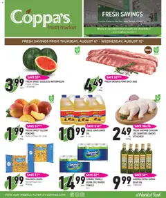 Preview of Coppas Fresh Market weekly flyer / circulaire from shop Coppas Fresh Market valid from Aug 6, 2026