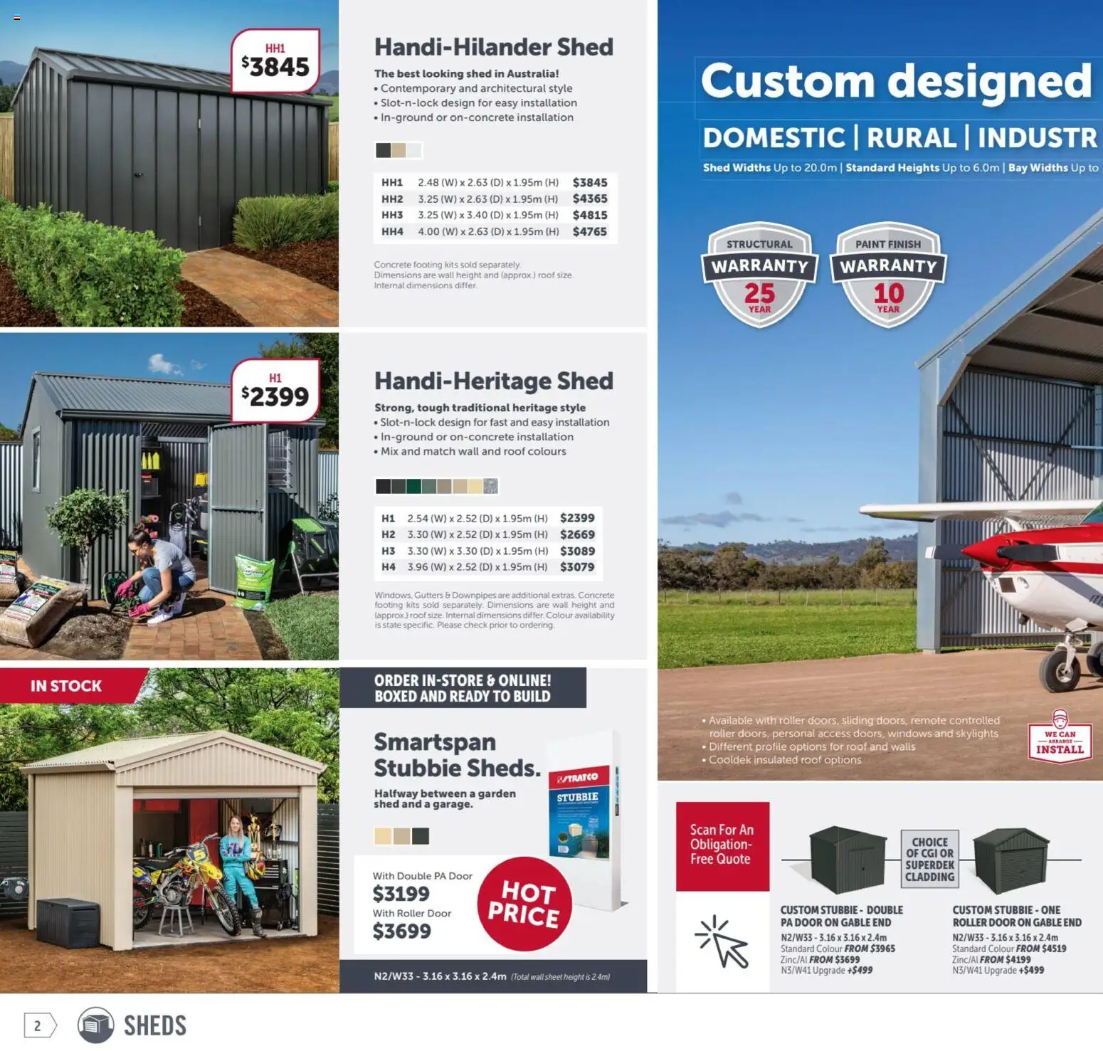 Stratco catalogue - valid from 14/08/2026 | Page: 2 | Products: Door, Kits, Shed, Domestic