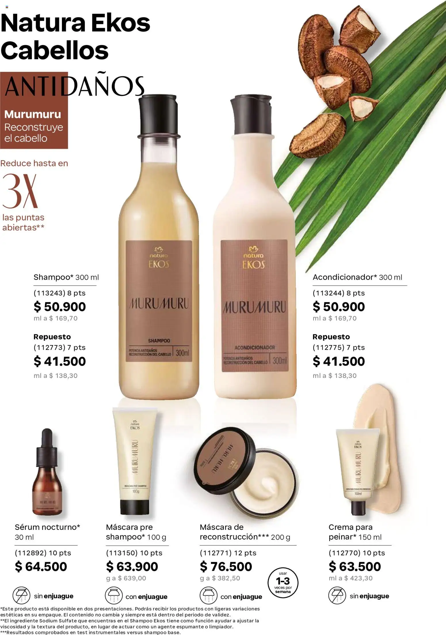 Natura revista - valida desde el 23/09/2026 | Página: 168 | Productos: Serum, Shampoo, Máscara, Acondicionador