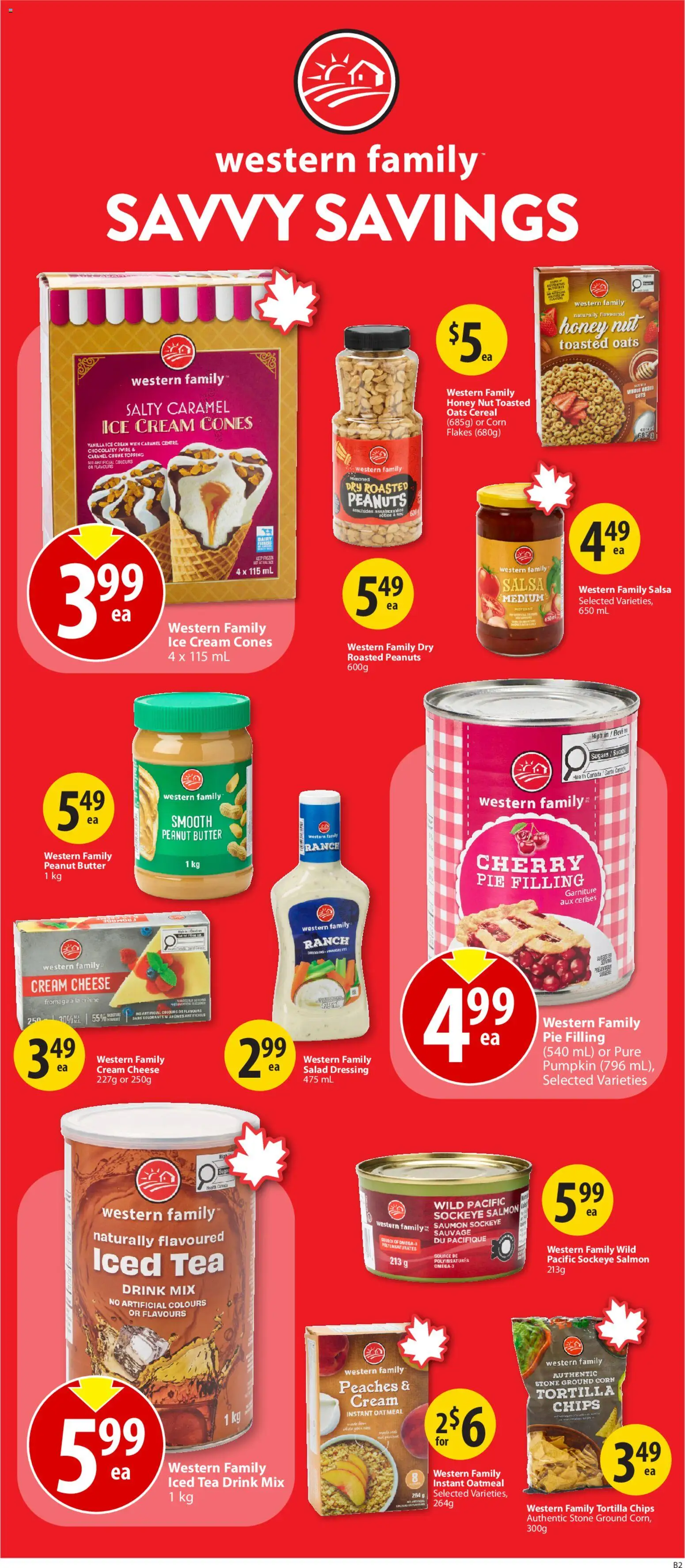 Save on foods flyer valid from 07.05.2026 | Page: 27 | Products: Tea, Cream, Ice cream, Pumpkin