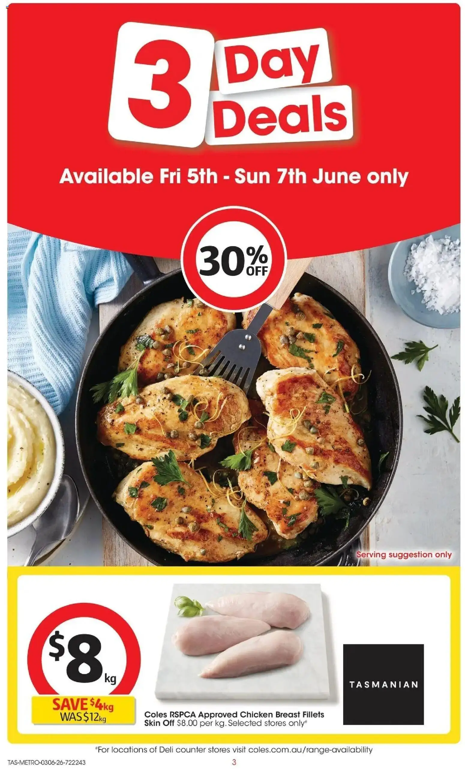 Coles catalogue - valid from 02.06.2026 | Page: 3 | Products: Chicken