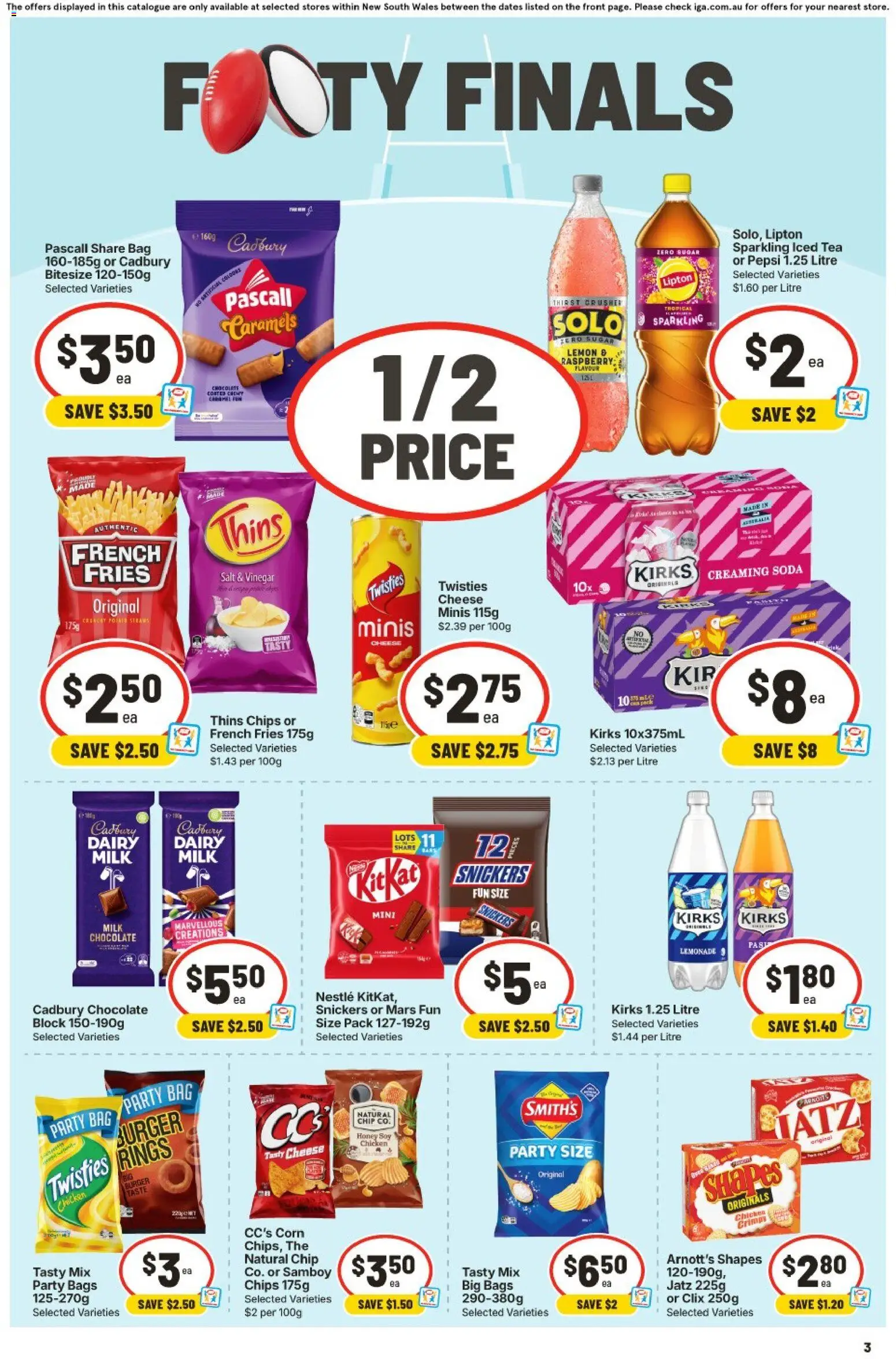 IGA catalogue - valid from 16/09/2026 | Page: 4 | Products: Milk, Cheese, Honey, Lemonade