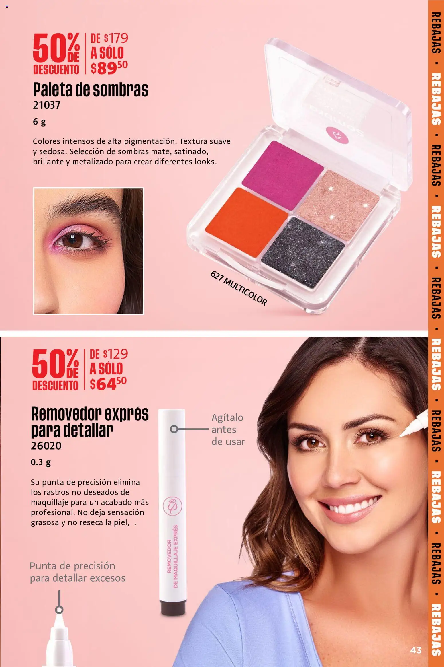 Nuevas ofertas de Ilusión válidas en toda la República Mexicana desde el 01.06.2026. ¡Encuentra las mejores ofertas en Ilusión catálogo Rebajas de Verano! | Página: 43 | Productos: Paleta, Maquillaje