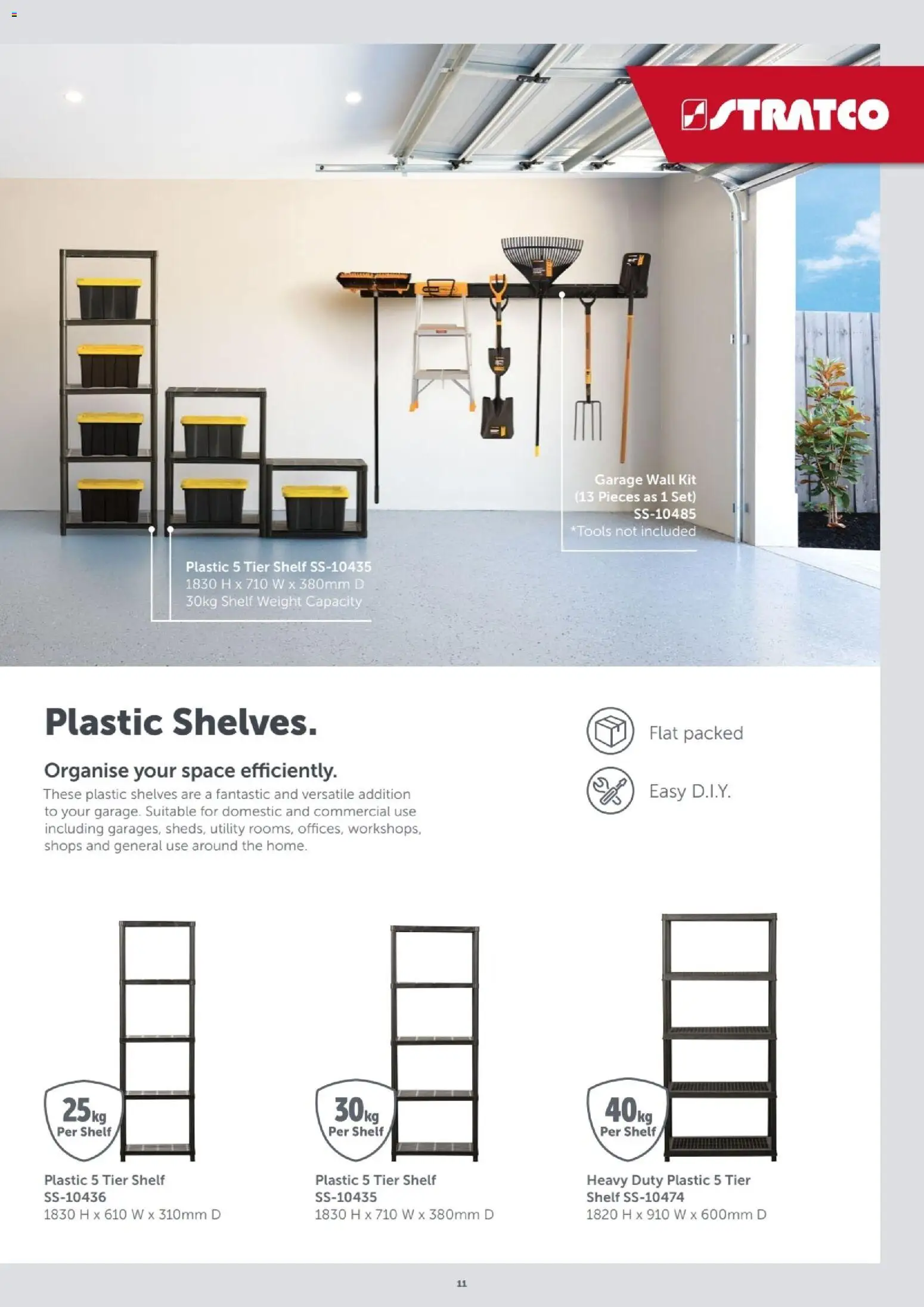Stratco catalogue - valid from 10/08/2026 | Page: 11 | Products: Shelf, Domestic, Weight