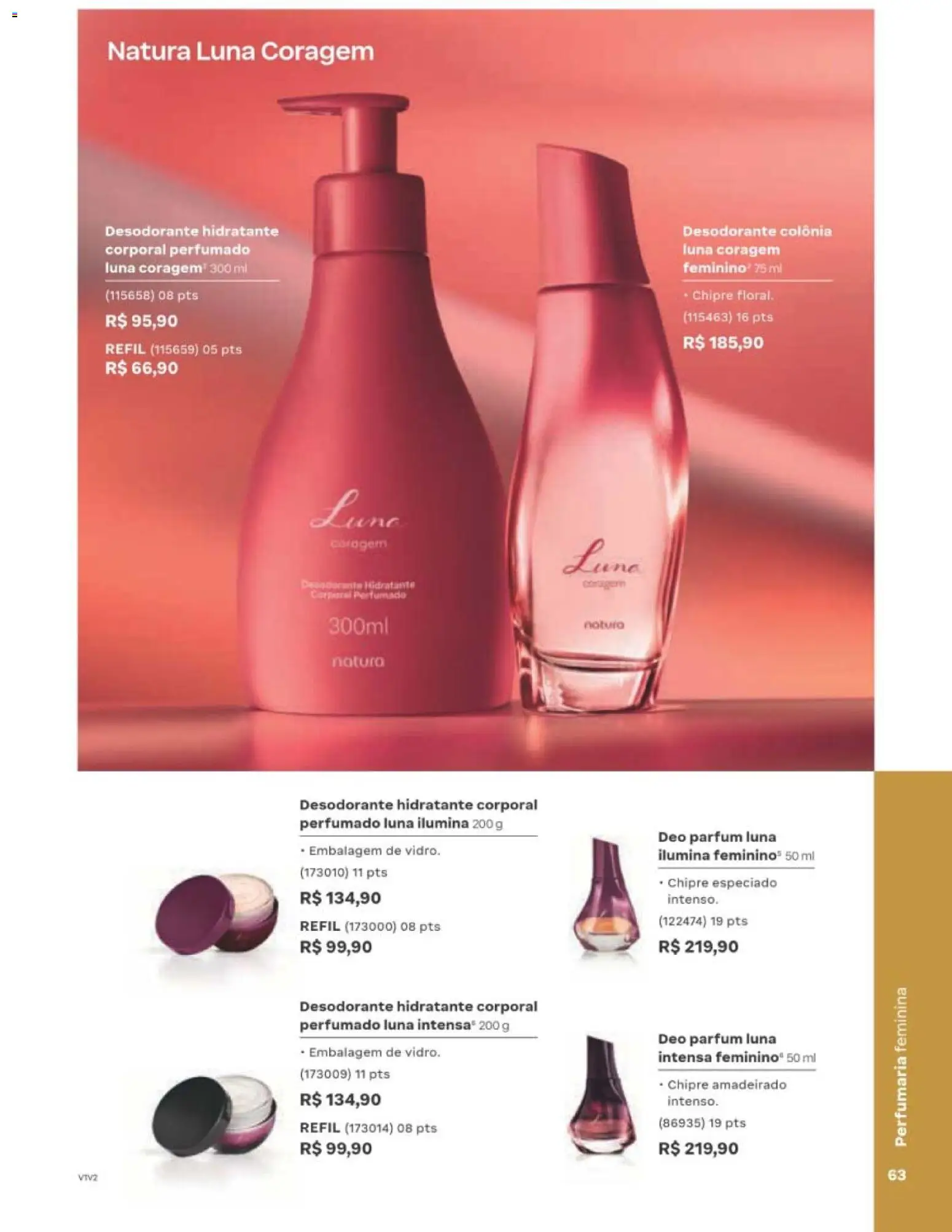 Natura Folheto - válido de 22/06/2026 | Página: 63 | Produtos: Hidratante corporal, Desodorante