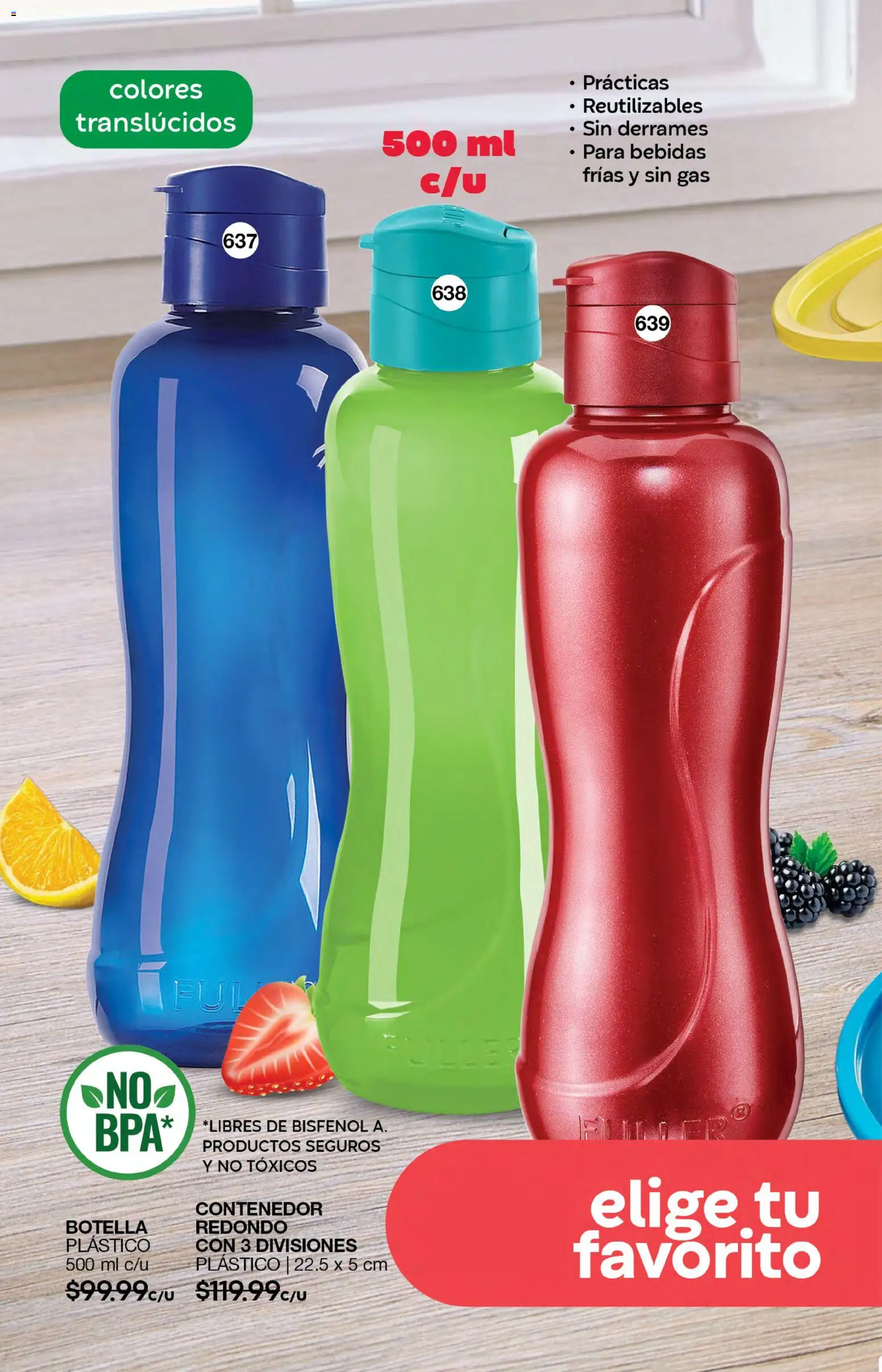 Nuevas ofertas de Fuller válidas en toda la República Mexicana desde el 05/08/2026. ¡Encuentra las mejores ofertas en Fuller campaña 9 2026! | Página: 170 | Productos: Bebidas, Contenedor, Botella